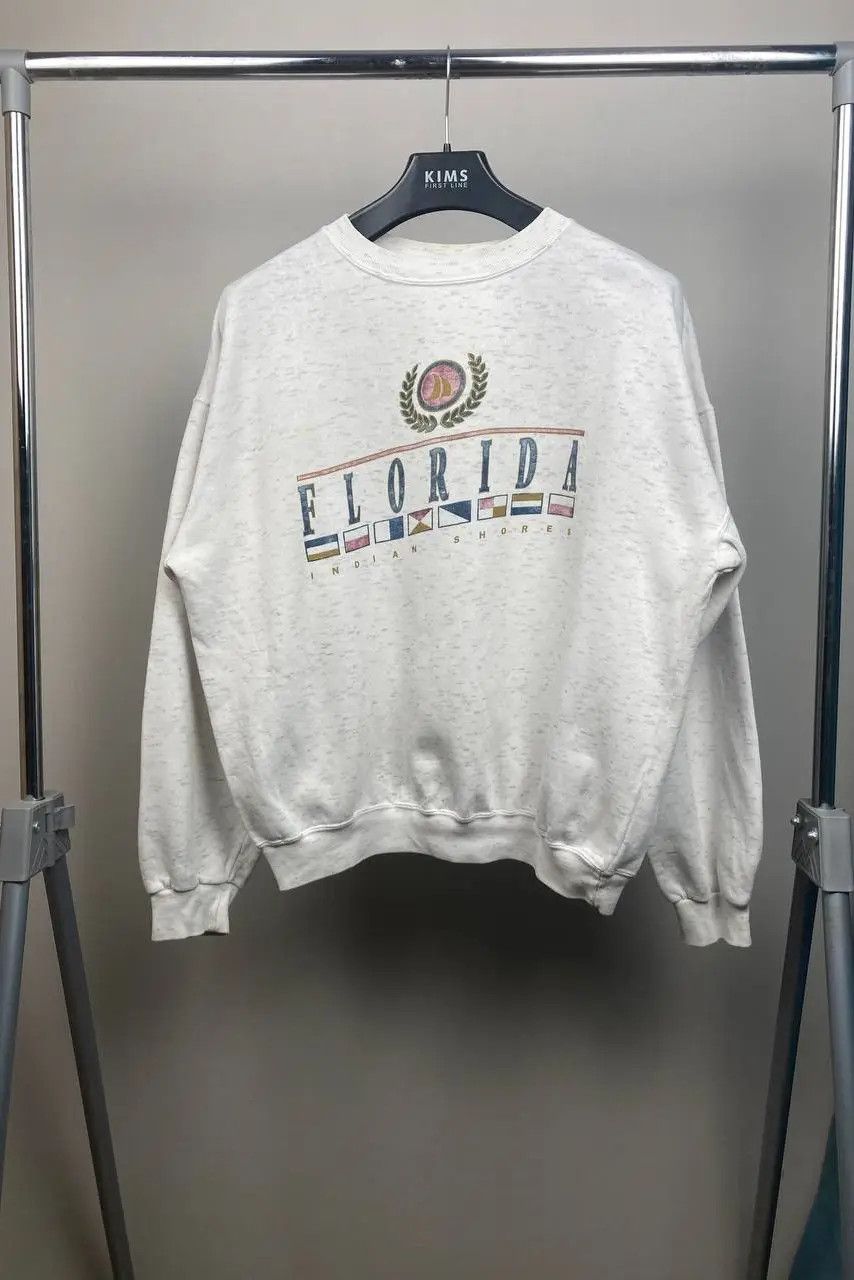 Vintage USA 1990's Florida State Gray Graphic Print Crewneck Size US XL / EU 56 / 4 - 1 Thumbnail