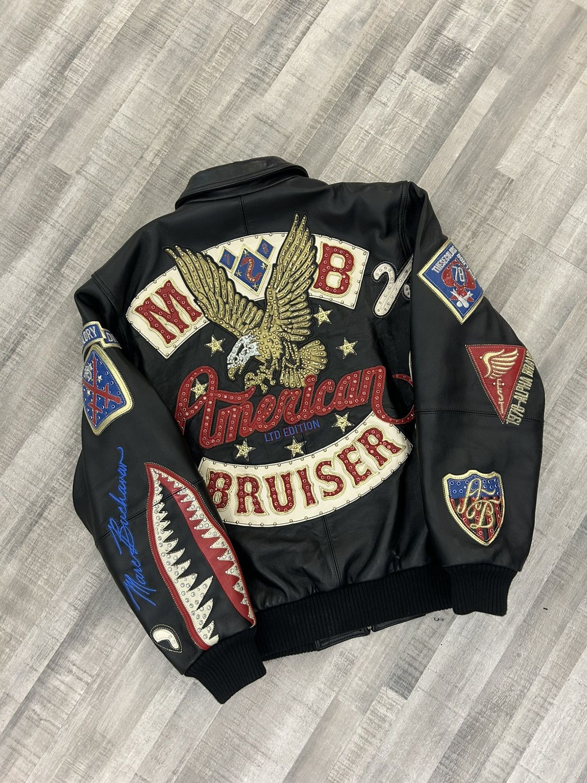 Pelle Pelle Pelle Pelle American Bruiser Leather Jacket Size US XL / EU 56 / 4 - 6 Thumbnail