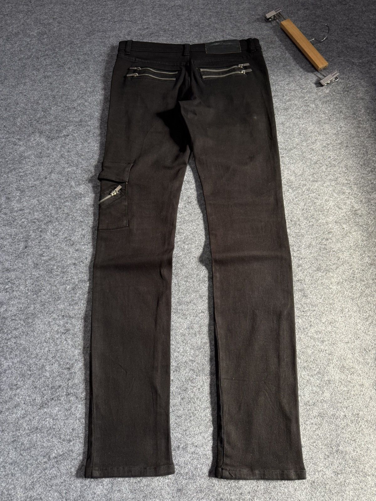 CIVARIZE × Cheap Monday × LOWBOX Cheap Monday Rebel Punk Bondage Skinny Cargo Stacked Jeans Size US 30 / EU 46 - 2 Thumbnail