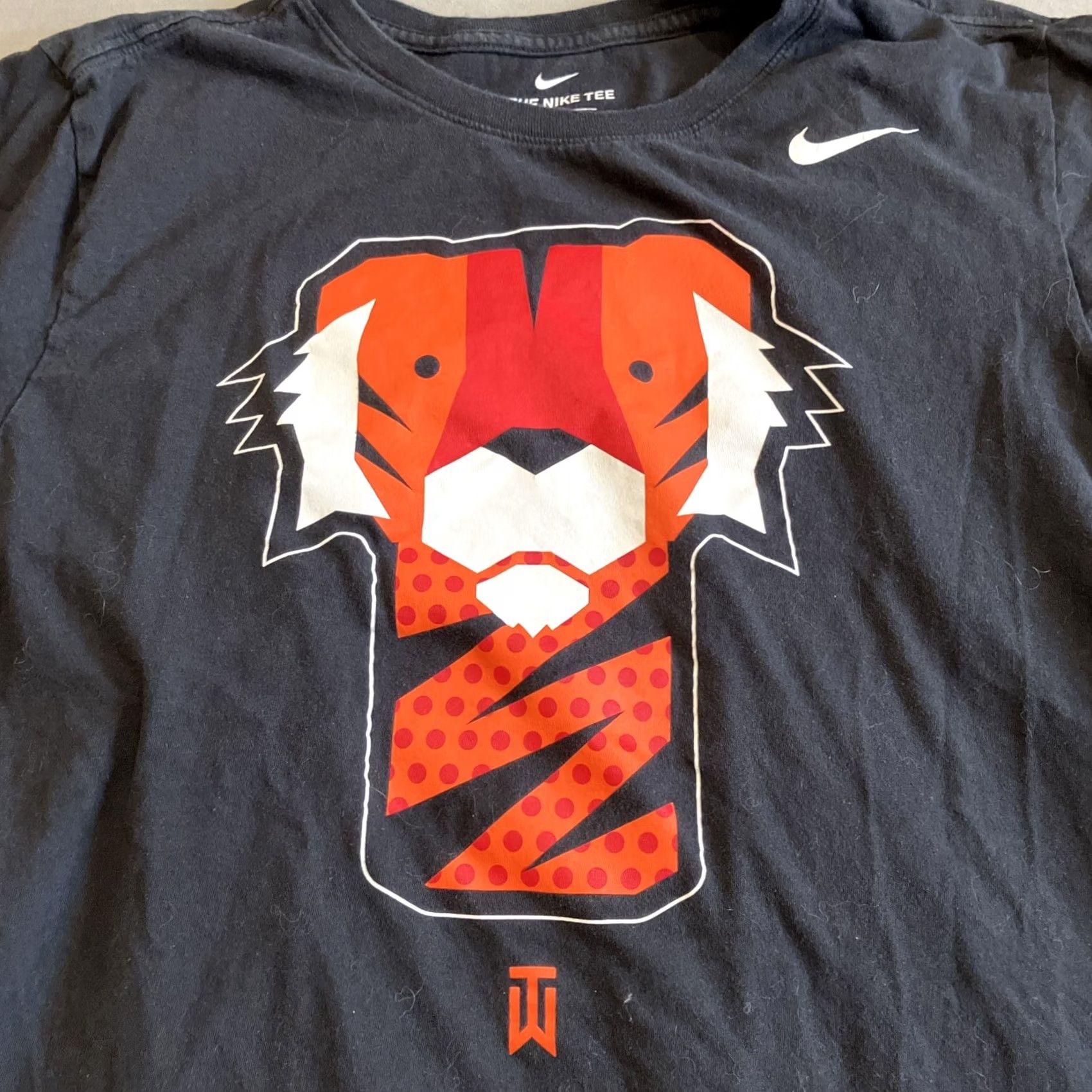 Nike Nike Tiger Woods Tiger Head Cover Black T Shirt Men's Large RARE Size US XL / EU 56 / 4 - 2 Thumbnail