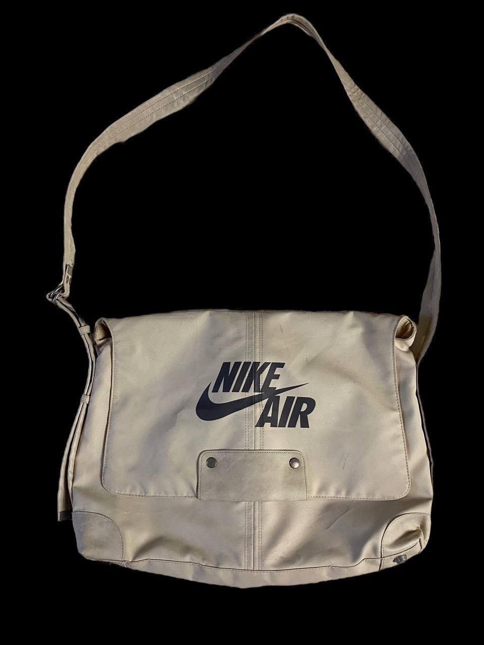 Pre-owned Nike X Vintage Nike Air Vintage Streetwear Y2k Shoulder Bag In White