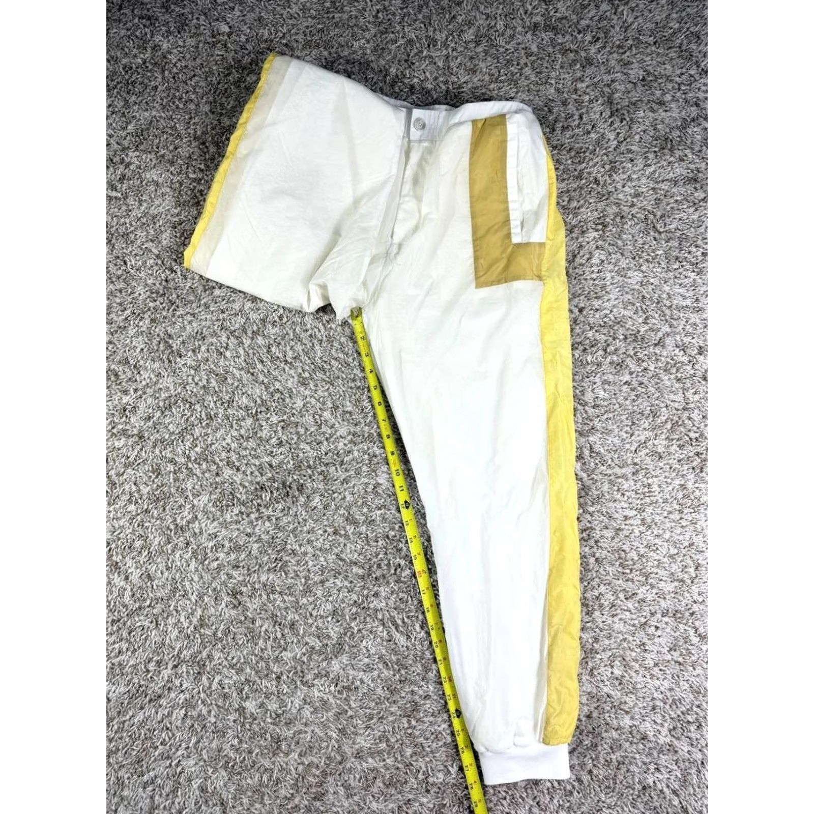 Hugo Boss HUGO BOSS Jogger Pants White Color Blocked Relaxed Drawstring Men's Small Pants S Jogger White Men Regular Size Regular Shirts? Size US 29 - 5 Thumbnail