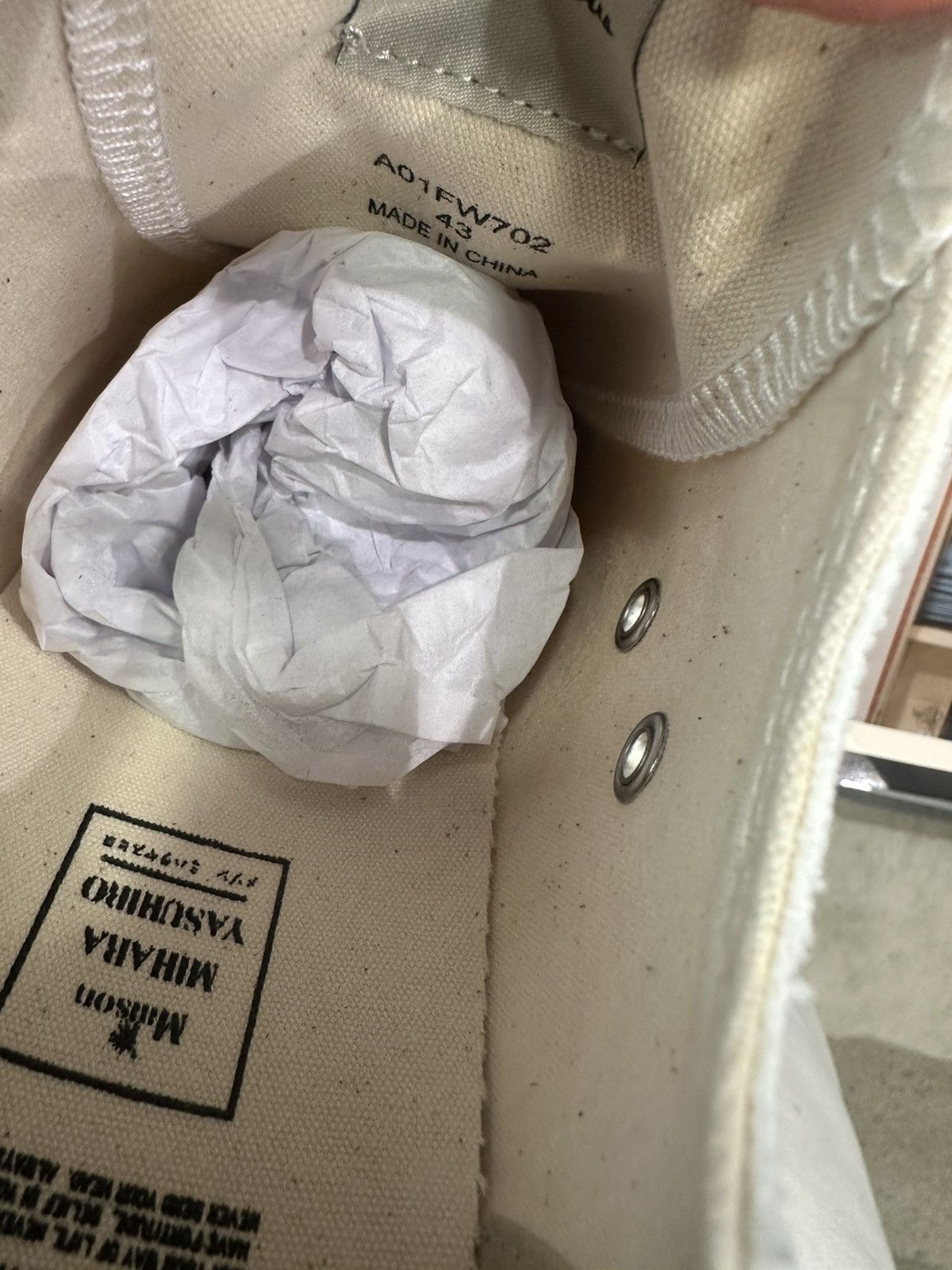 Maison MIHARA YASUHIRO MAISON MIHARA YASUHIRO - Peterson Low White Sneakers Size US 10 / EU 43 - 6 Thumbnail