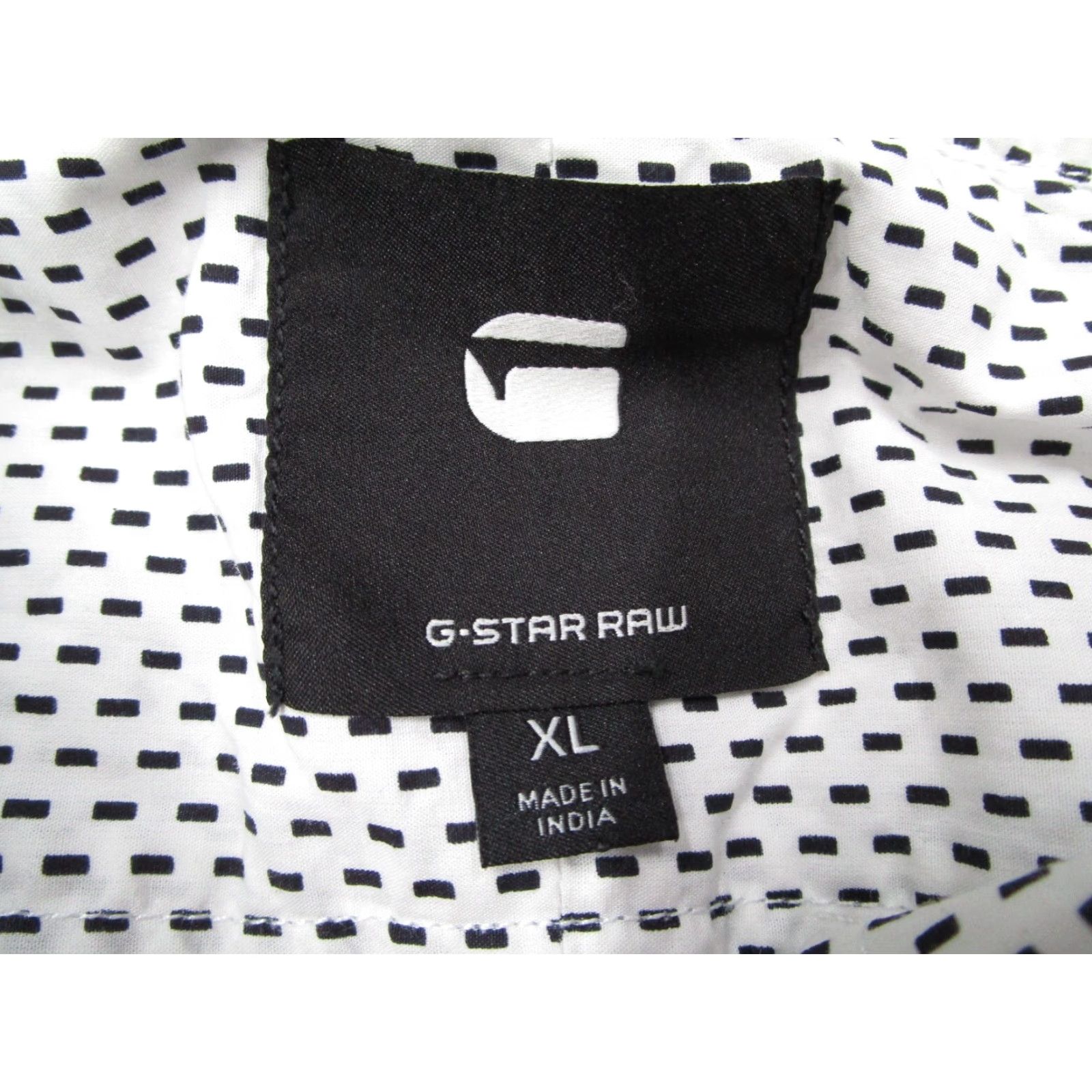 G-Star G Star Raw Shirt Mens XL White Button-Up Casual Core DC Straight BTD 80s 90s City Designer Retro Vintage No Size US XL / EU 56 / 4 - 3 Thumbnail
