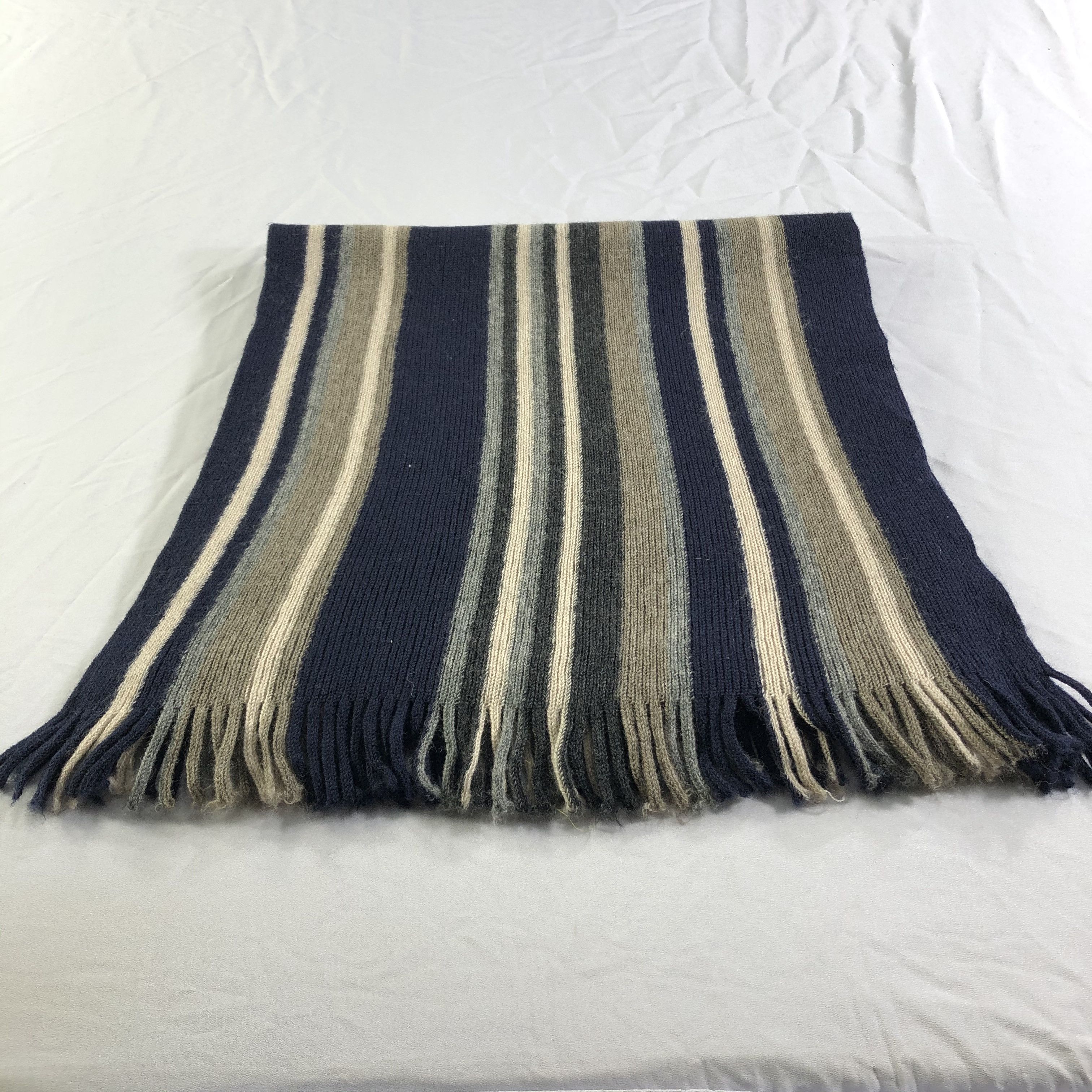 Paul Smith Paul Smith Striped Wool Scarf Muffler Neckwear V2382 Size ONE SIZE - 3 Thumbnail