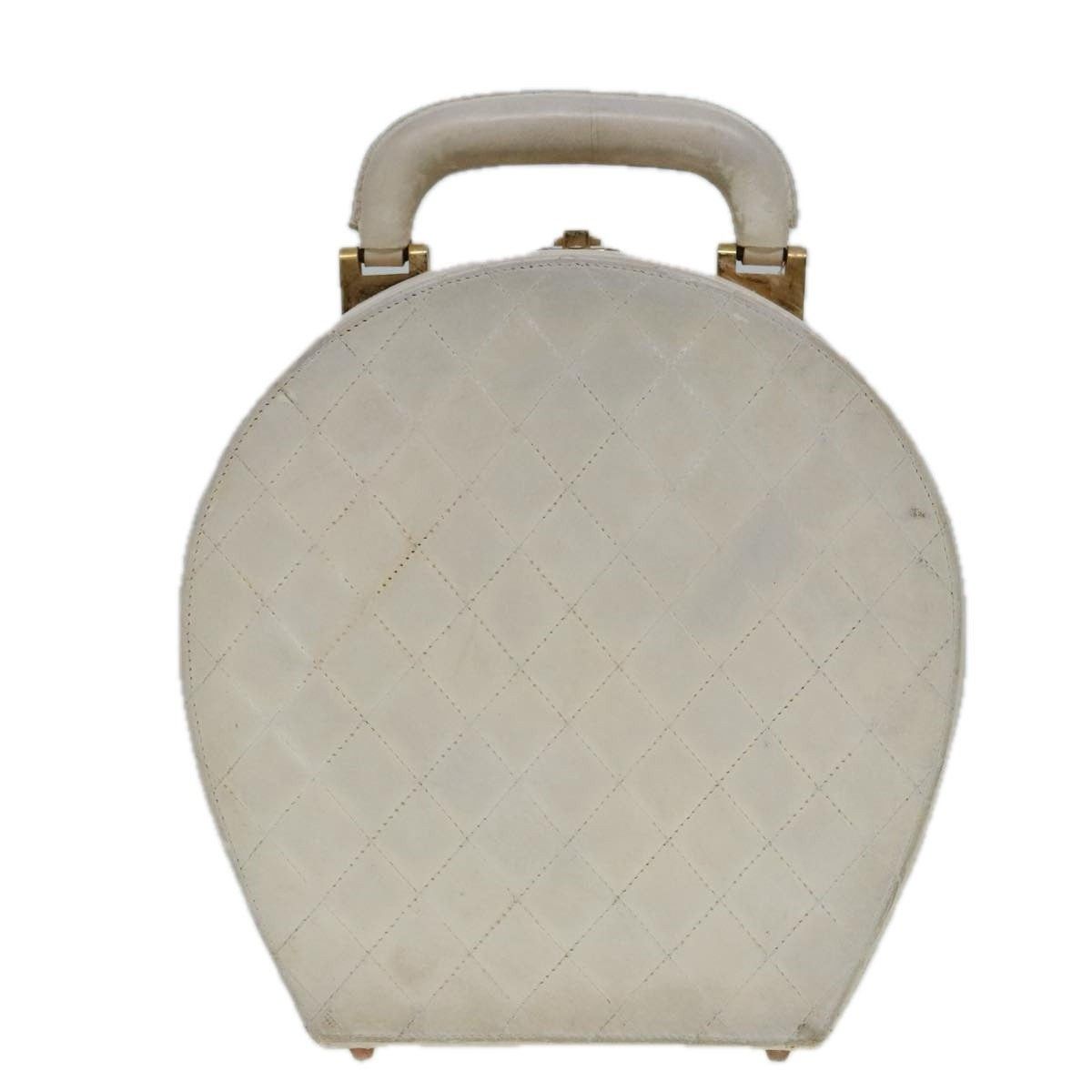 Chanel Chanel Vanity Handbag Leather White CC Size ONE SIZE - 2 Thumbnail