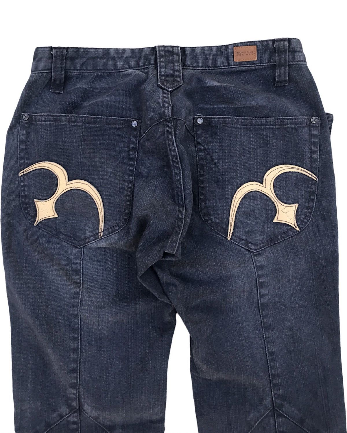 Nicole Club ‼️OFFER ME‼️ Nicole Club for Men Leather Pocket Flared Pants Size US 29 - 6 Thumbnail