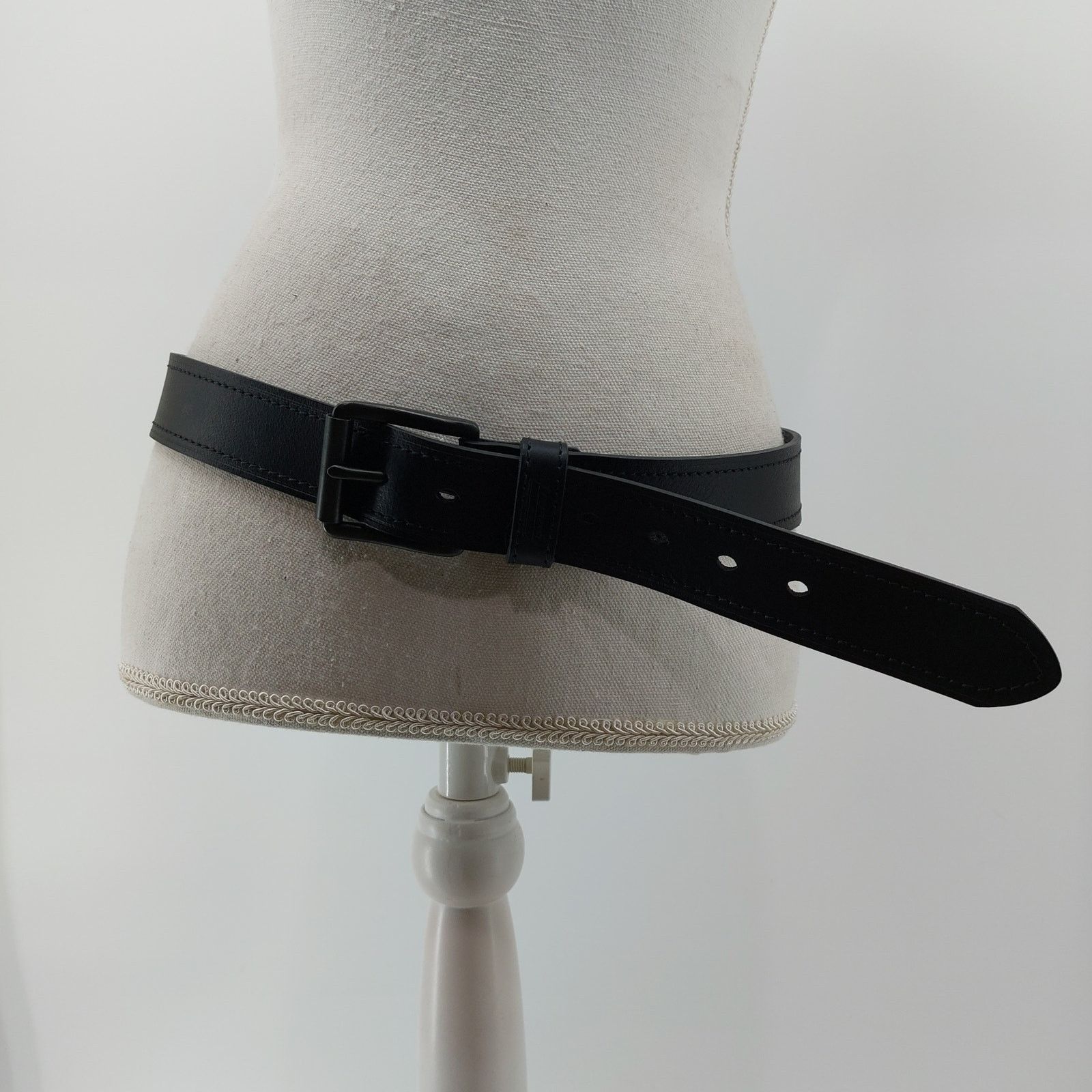 Dickies Dickies Black Men's Leather Belt Size 36 Workwear Streetwear Size 36 - 12 Thumbnail