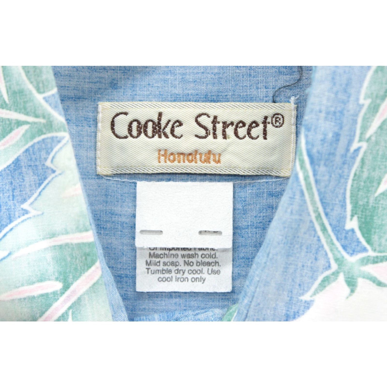 ALOHAS VTG Cooke Street Honolulu Hawaiian Shirt Mens Large Blue Floral Aloha Vacation Shirt Size US L / EU 52-54 / 3 - 5 Thumbnail