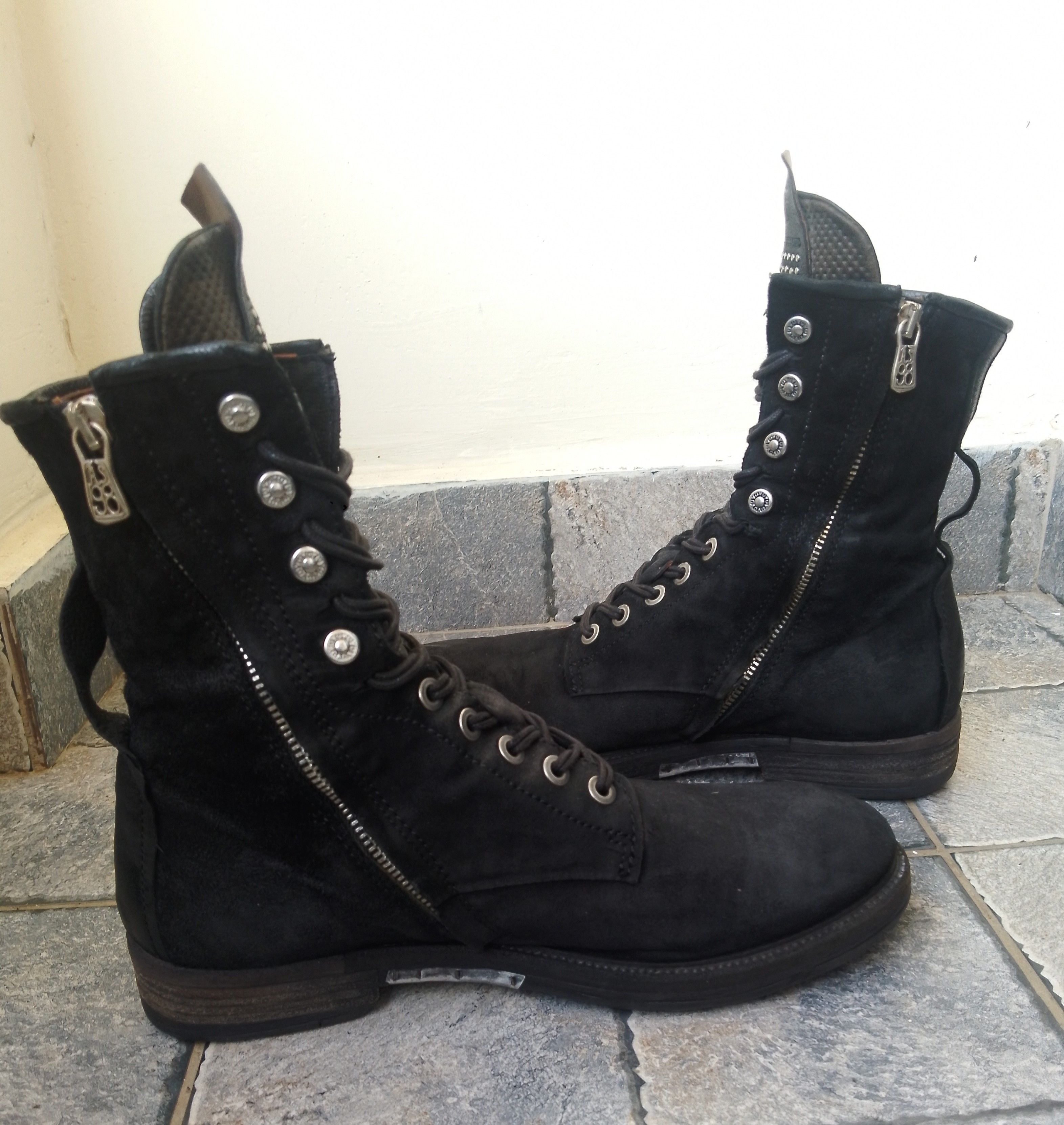 A.S.98 AS 98 black suede combat style boots Size US 8 / EU 41 - 16 Thumbnail