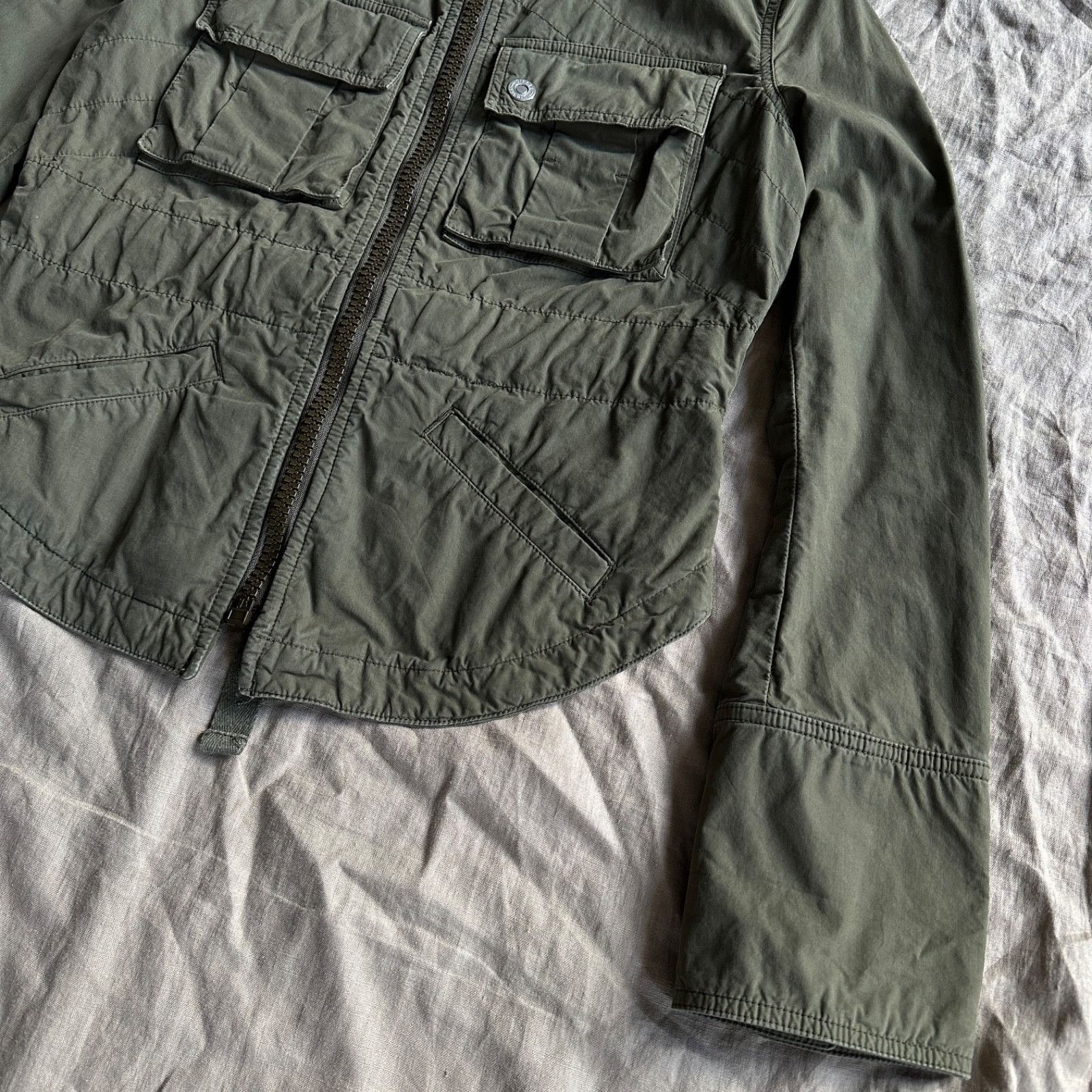 Diesel Diesel Women's Utility Zip Jacket Army Green Workwear Style Size M / US 6-8 / IT 42-44 - 2 Thumbnail