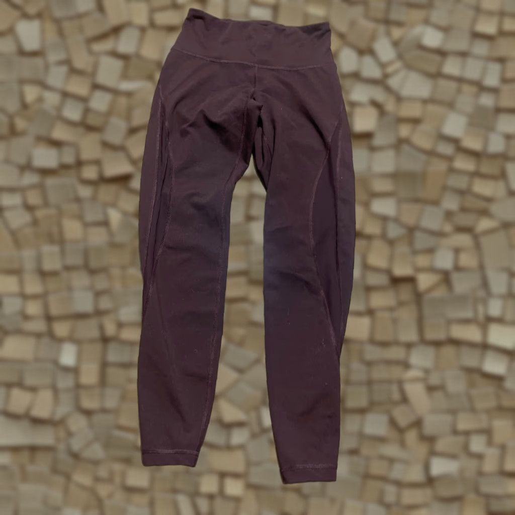 Old Navy Old Navy Leggings Women's Size Small Maroon Pull On Elevate Go-Dry Activewear Size 28" / US 6 / IT 42 - 1 Thumbnail