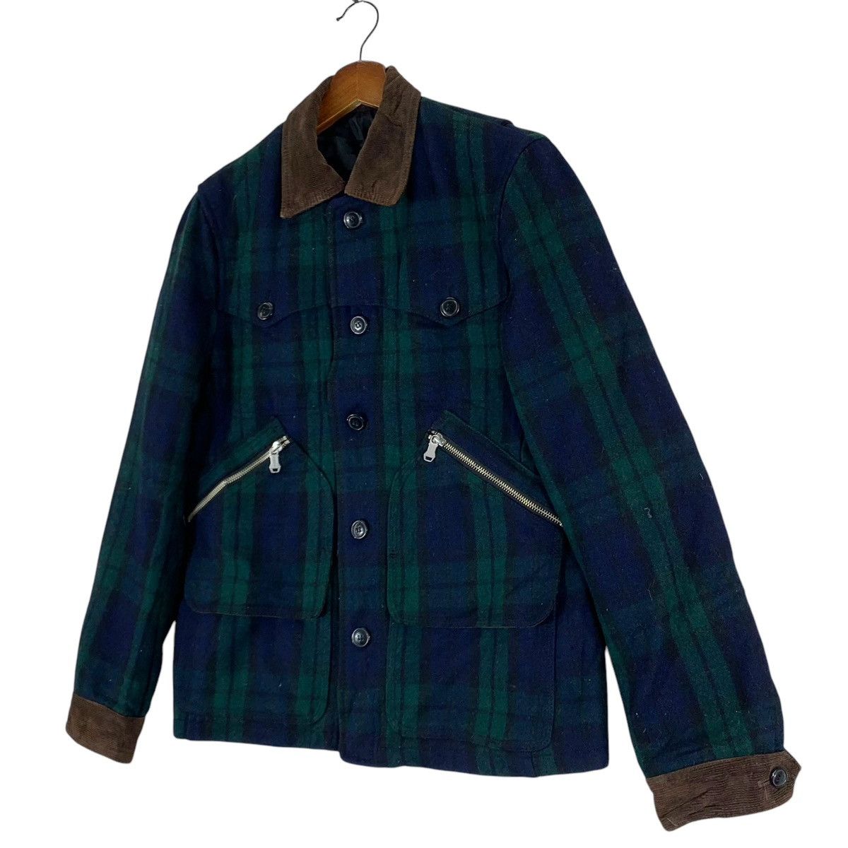 VINTAGE TAKEO KIKUCHI JAPANESE BRAND TARTAN WOOL JACKET