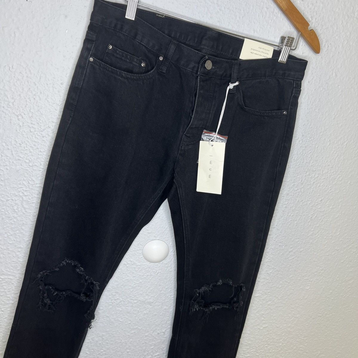 Designer × Japanese Brand × MNML M1 Denim MNML Jeans Pants Trousers Distressed Trashed Drill Size US 31 - 2 Thumbnail