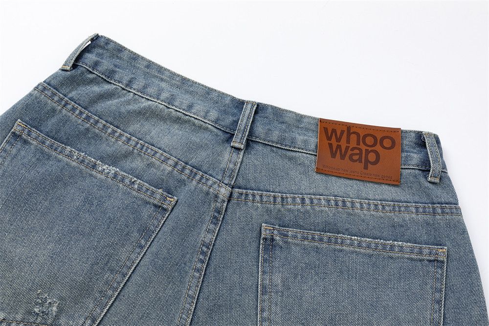 Japanese Brand × Jean Washed distressed vintage loose men's ripped jeans Size US 32 / EU 48 - 5 Thumbnail