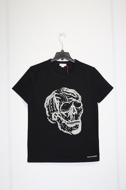 Alexander McQueen o1rshd1 Skull Logo T-Shirt in Black Size US M / EU 48-50 / 2 - 2 Thumbnail