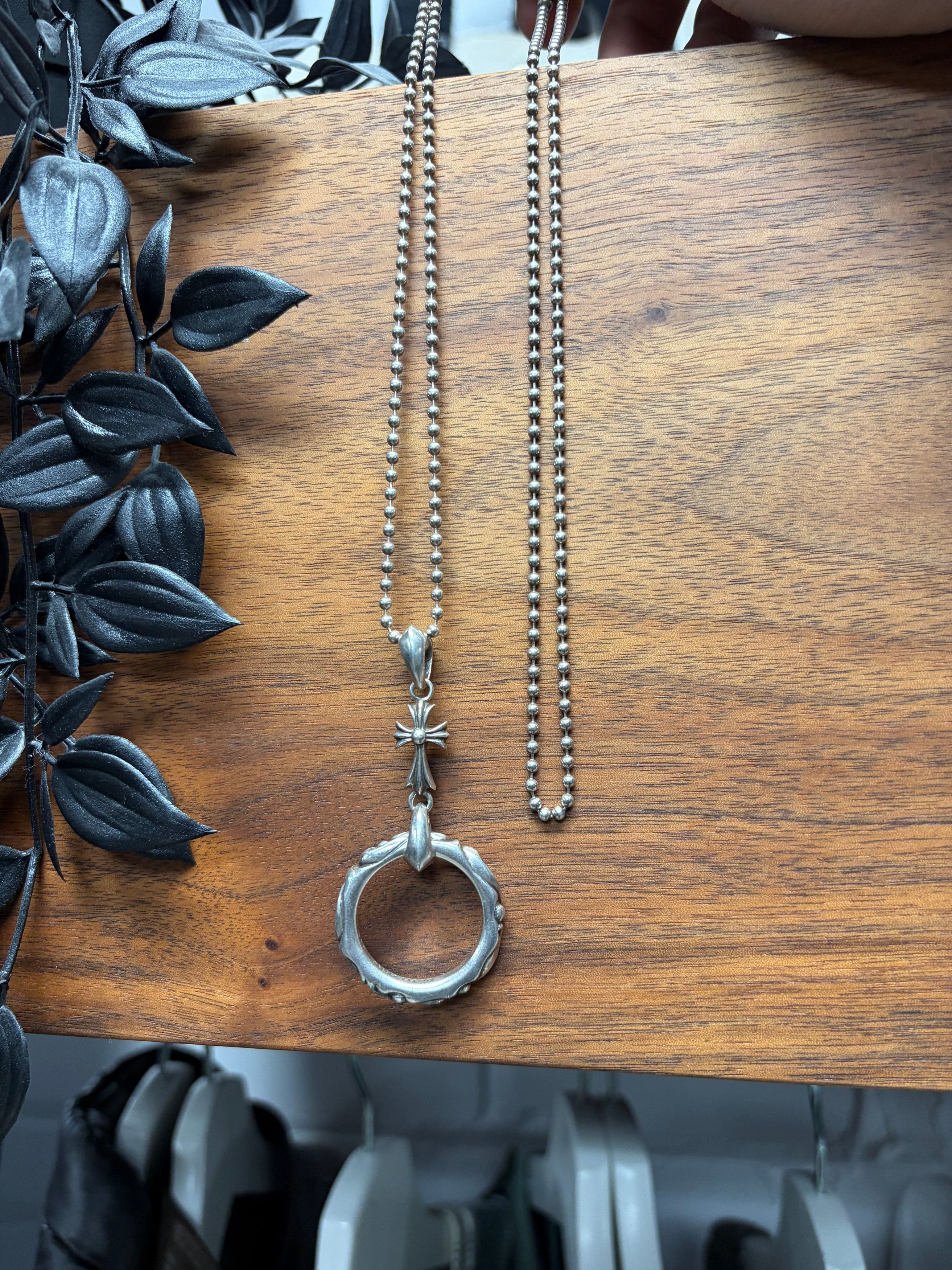 Chrome Hearts Chrome Hearts Peace Sign Pendant .925 Silver w/ Ball