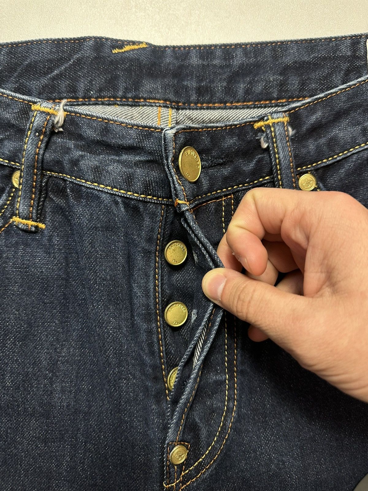 Evisu Vintage Evisu Kuro Seagull Embroidered Jorts Size US 34 / EU 50 - 8 Thumbnail