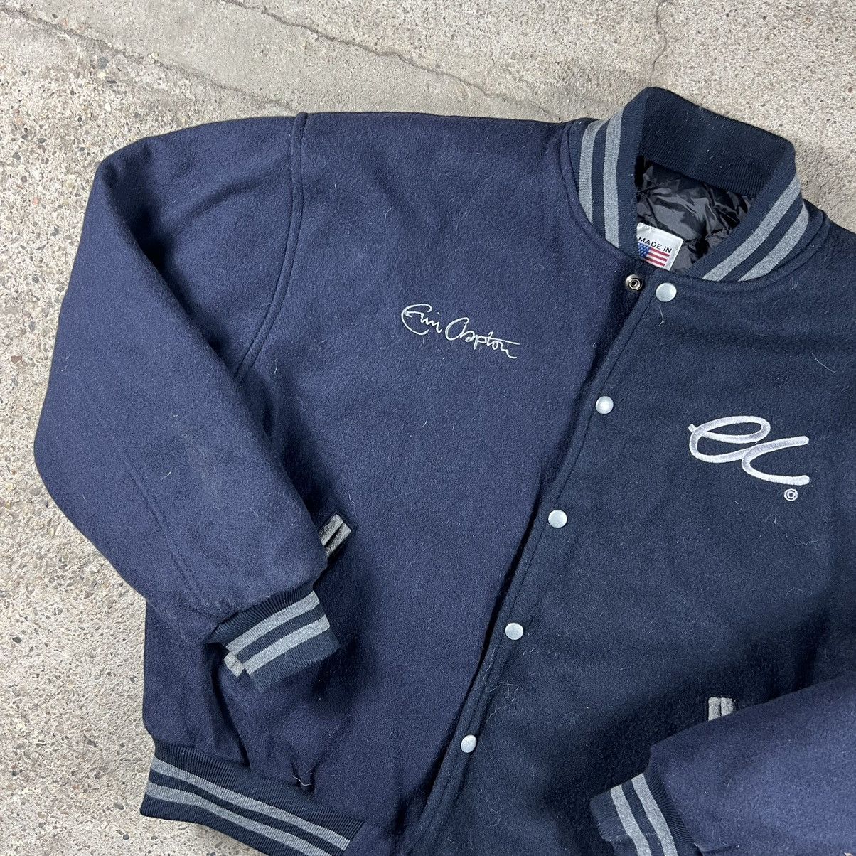 Japanese Brand Vintage 90s Wool Bomber Jacket Varsity Jary Size US L / EU 52-54 / 3 - 3 Thumbnail