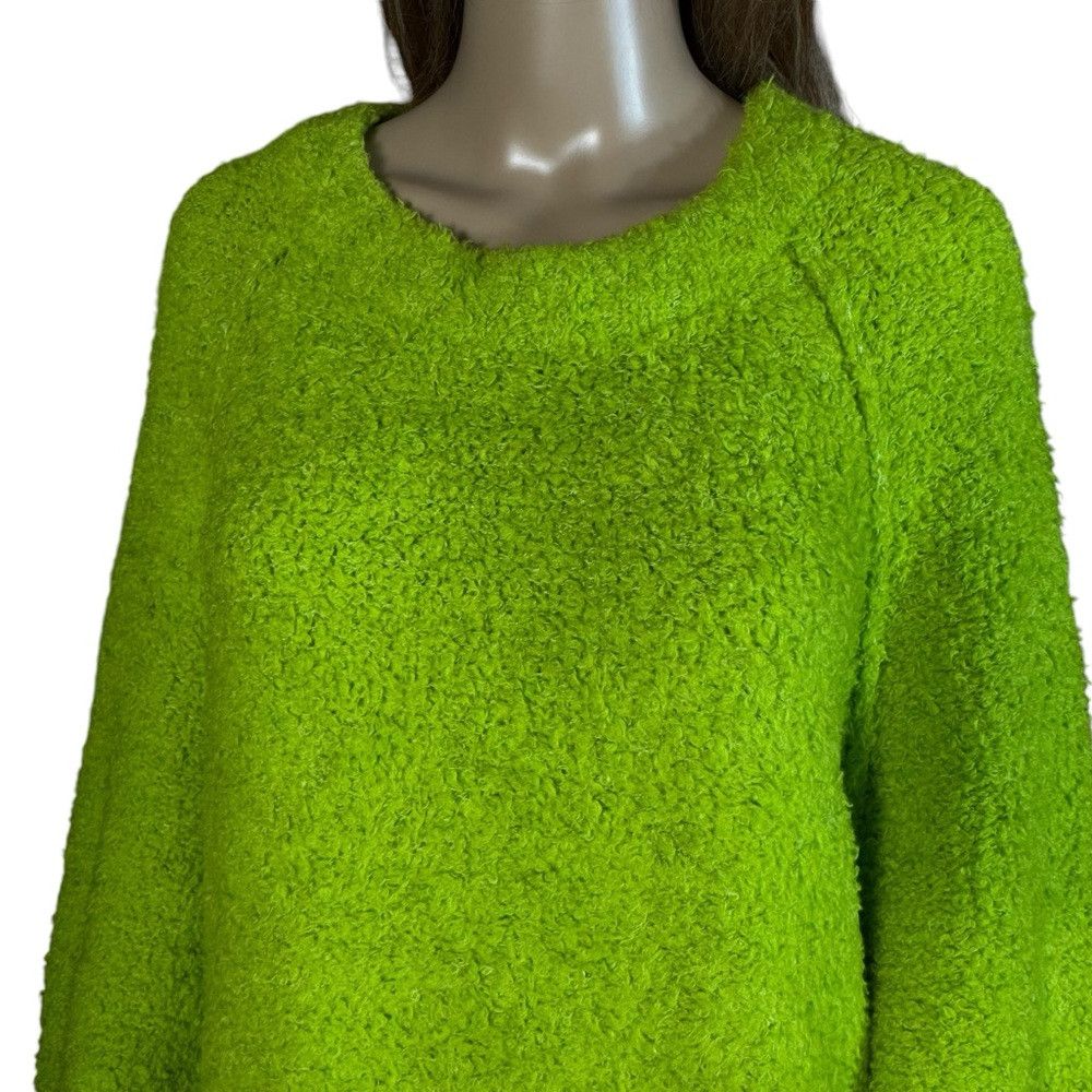 Free People New Free People Green Wool Blend Teddy Sweater Tunic Size M Size M / US 6-8 / IT 42-44 - 8 Thumbnail