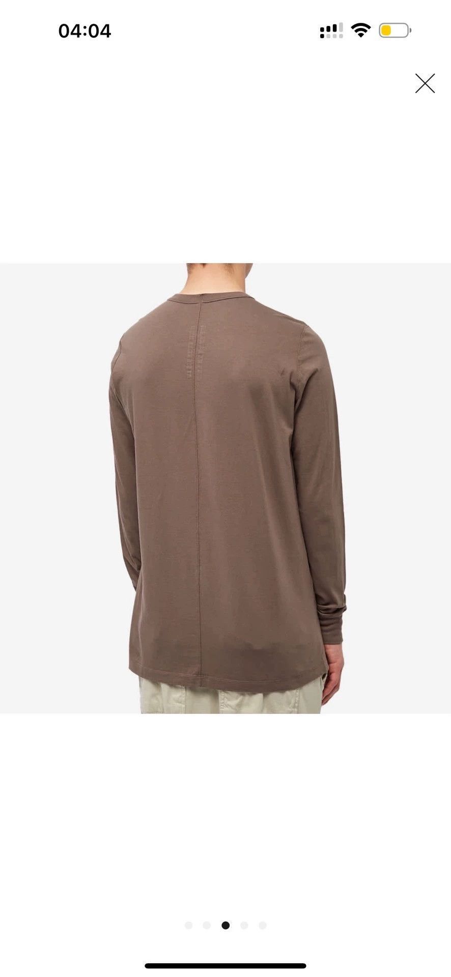 Rick Owens Rick Owens Main line taupe bottoming long sleeve-2508 Size US L / EU 52-54 / 3 - 6 Thumbnail