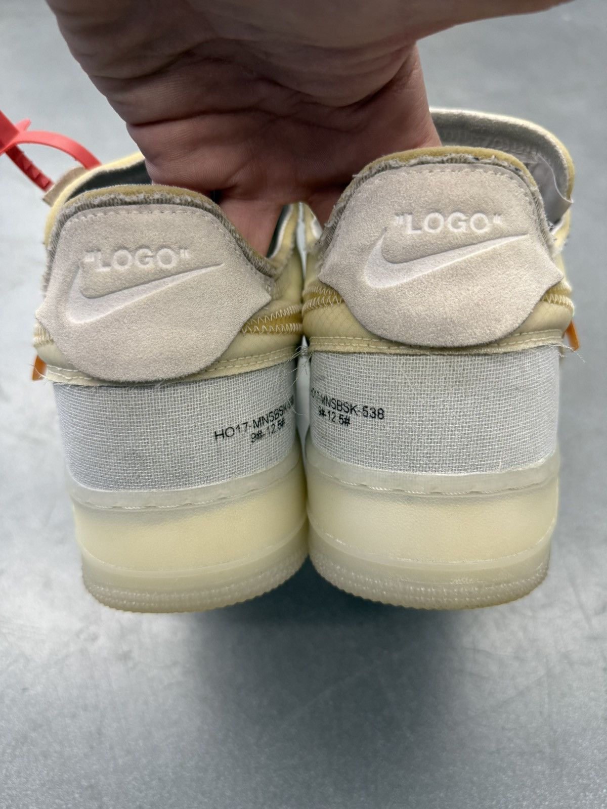 Nike × Off-White 2017 Nike Air Force 1 Low Off-White Size US 12 / EU 45 - 7 Thumbnail