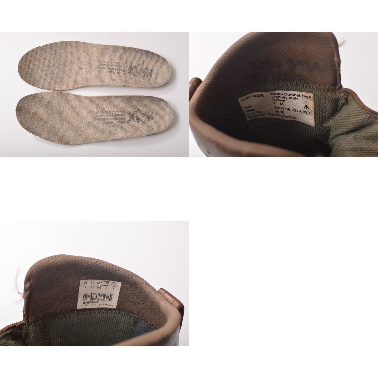Vintage Haix Boots Combat High Liability Male Brown Size US 8 / UK 7 / EU 41 Boots Mens Brown 8 7 41 Combat High Liability Size US 7 / EU 40 - 8 Thumbnail