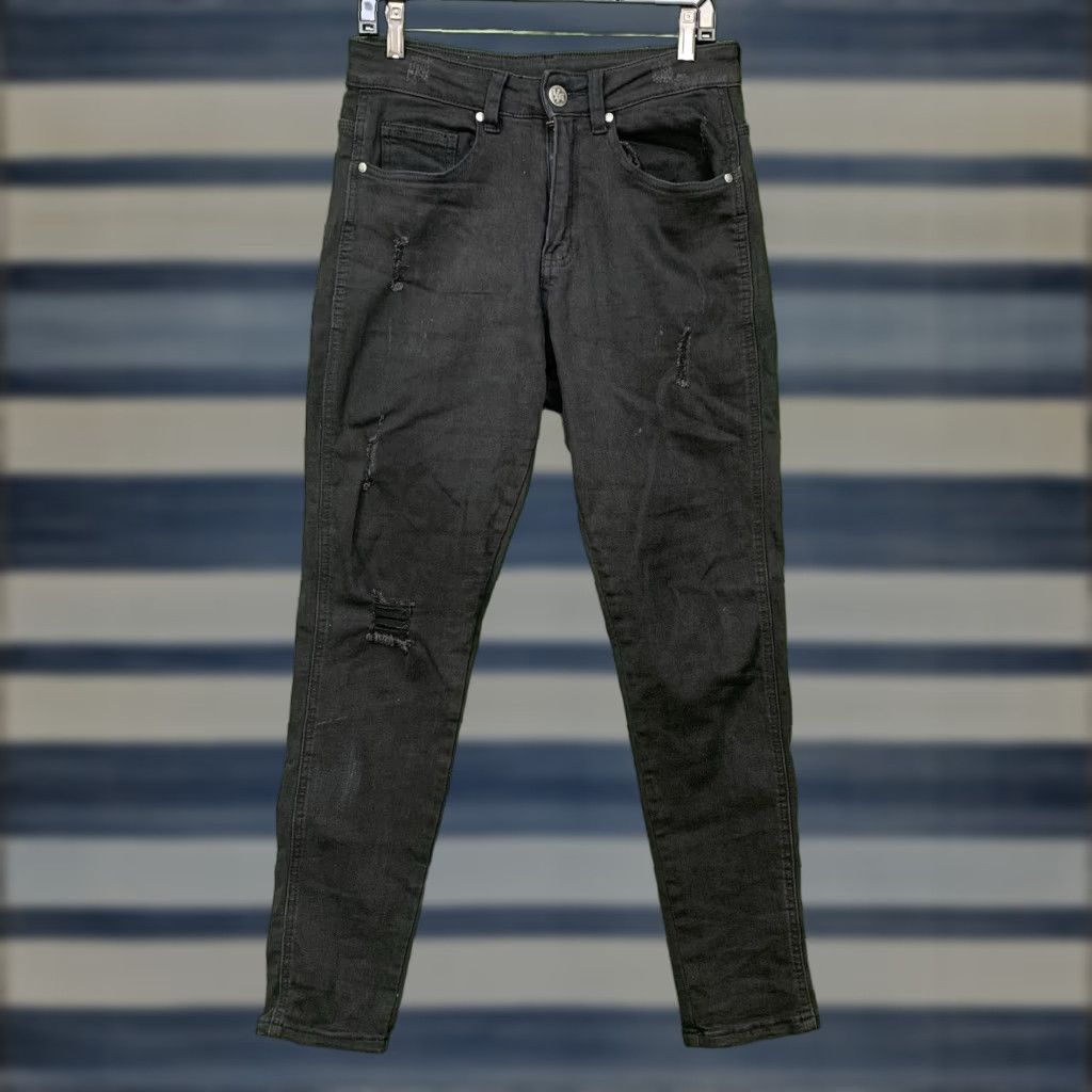 YoungLA YoungLA Jeans 607 Men 30x30 Black Wash Tailored Slim Fit Denim 5-Pocket 2000s Mens Size US 30 / EU 46 - 1 Thumbnail