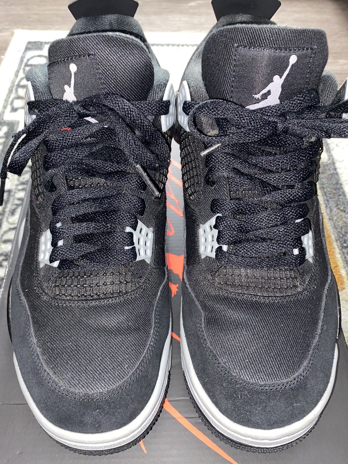 Jordan Brand × Nike Jordan 4 Retro SE Black Canvas Size US 11 / EU 44 - 4 Thumbnail