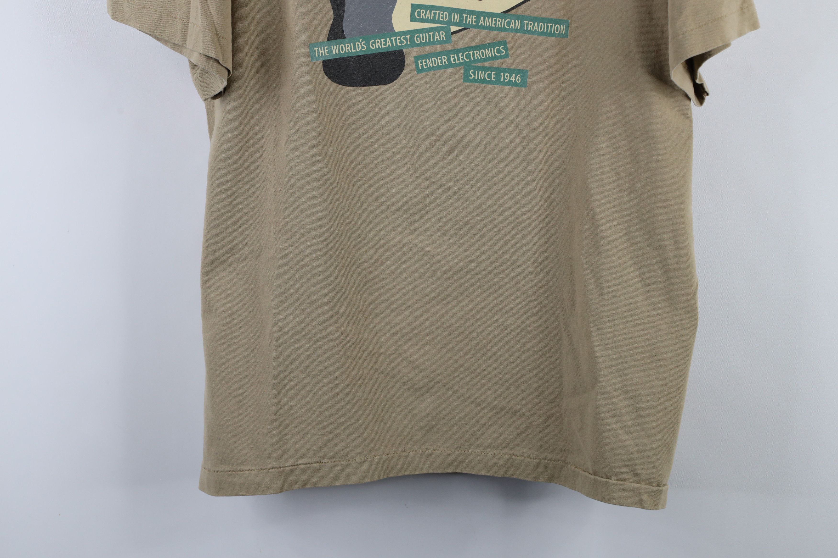 Fender × Vintage Vintage 90s Fender Guitars Stratocaster T-Shirt Beige USA Size US XL / EU 56 / 4 - 3 Thumbnail