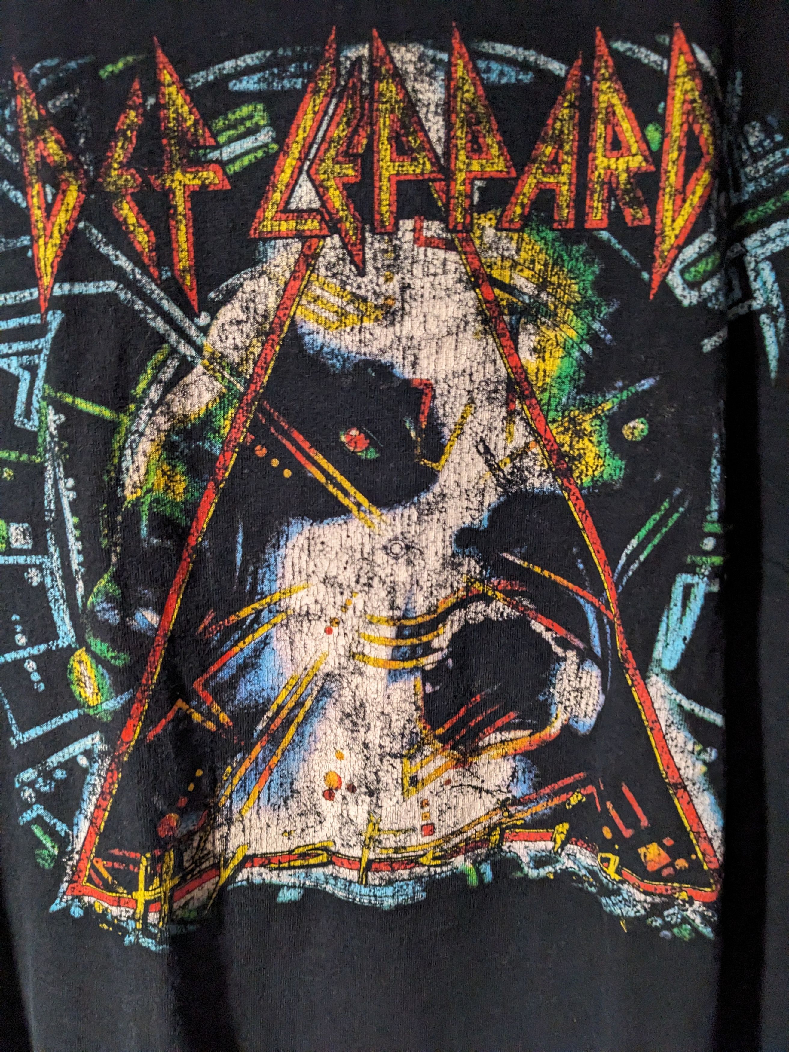 Def Leppard × Vintage Vintage Y2K Def Leppard Hysteria Tour Band Large T-Shirt Size US L / EU 52-54 / 3 - 2 Thumbnail