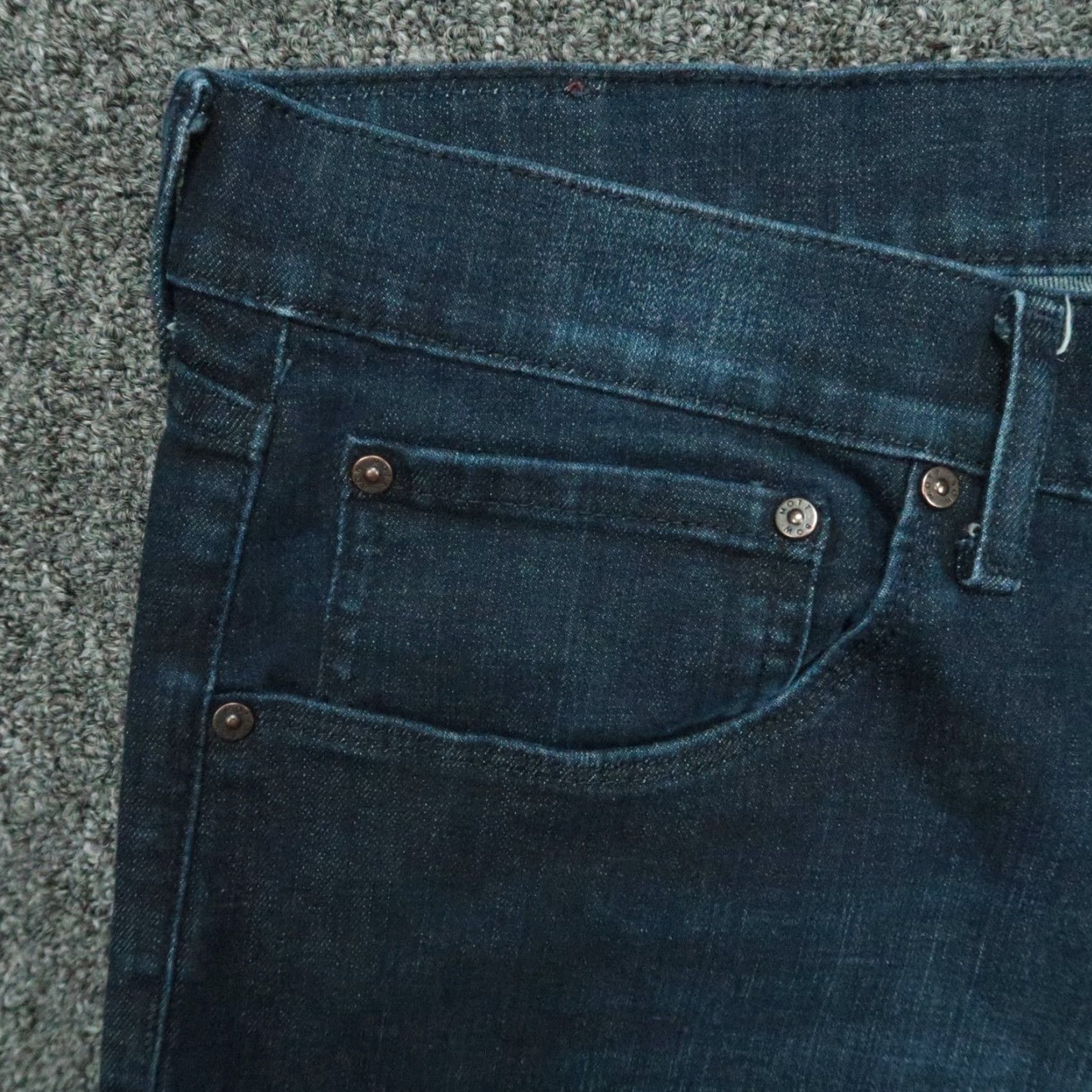Mott & Bow Mott & Bow Jeans Mens 40x32 Blue Straight 5 Pocket Stretch Denim Dark Wash Size US 40 / EU 56 - 3 Thumbnail