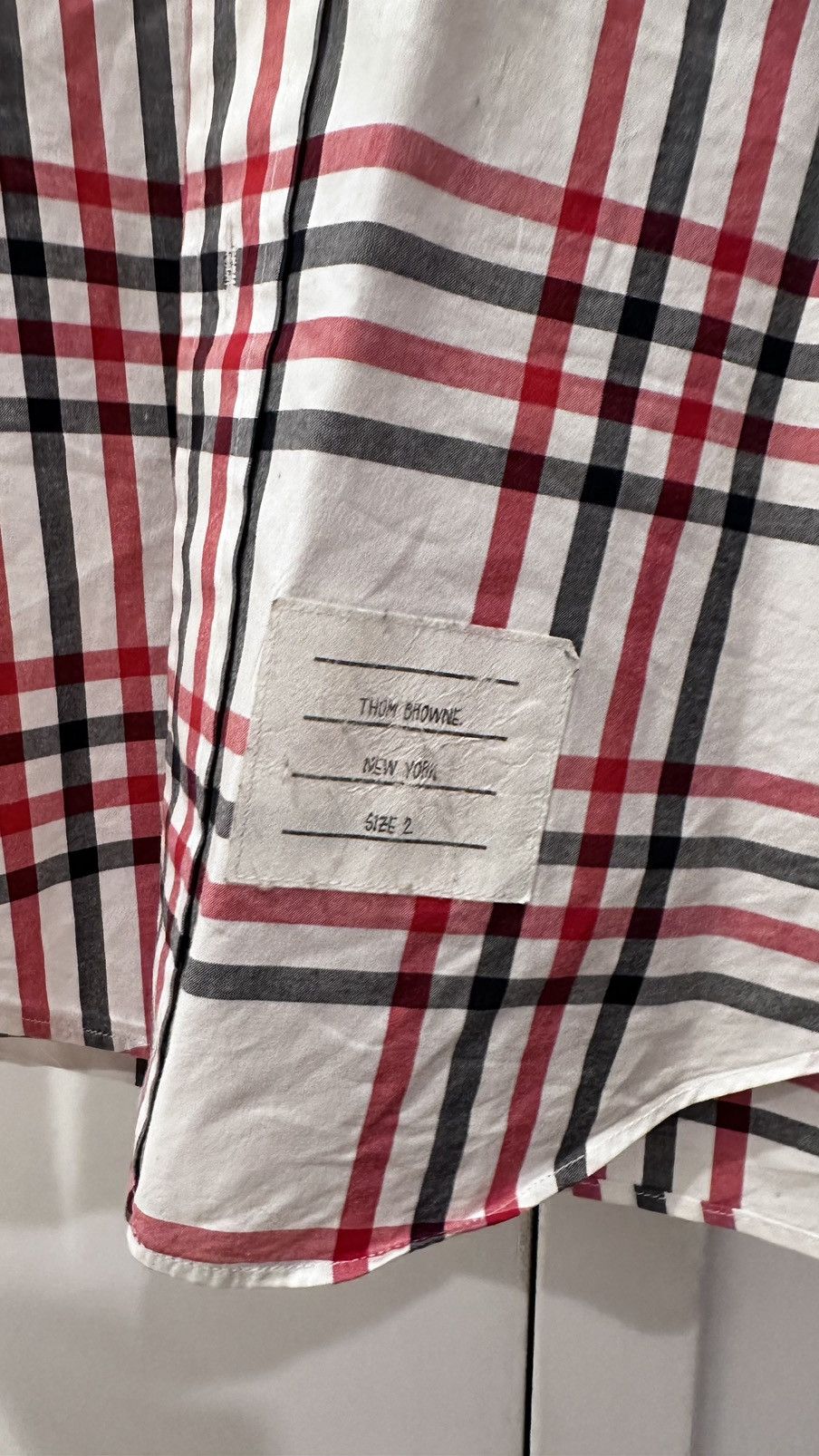 Thom Browne Plaid Button Down