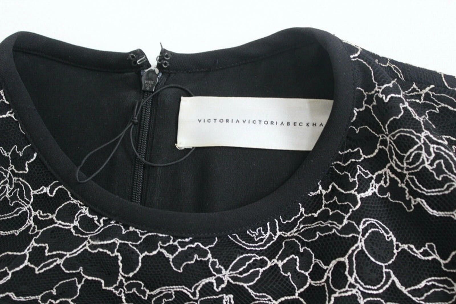 Other Victoria Beckham Black Lace Swan Shift Dress UK 8 Size S / US 4 / IT 40 - 5 Thumbnail