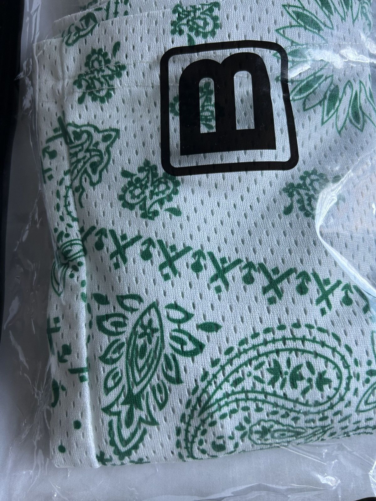 Bravest Studios Bravest Studios Mesh Shorts Paisley Green AOP Medium Size US 31 - 2 Thumbnail