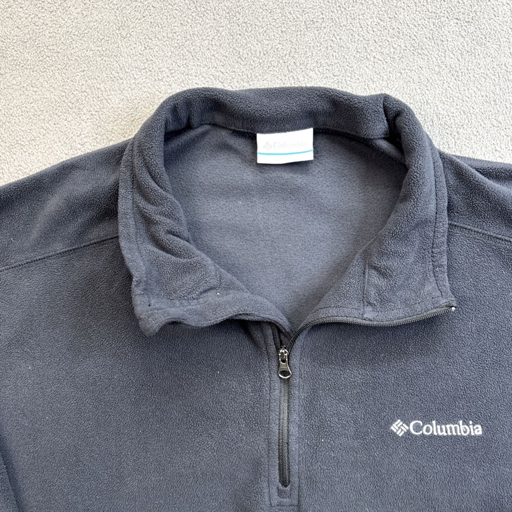 Vintage Columbia Fleece 1/4 Zip Pullover Sweater Mens XL Black Regular Fit Adult Mens Pullover Sweater Black Columbia SFleece 1/4 Zip Size US XL / EU 56 / 4 - 2 Thumbnail