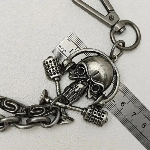 VIBE Chain Skull Locomotive Wallet Size ONE SIZE - 5 Thumbnail