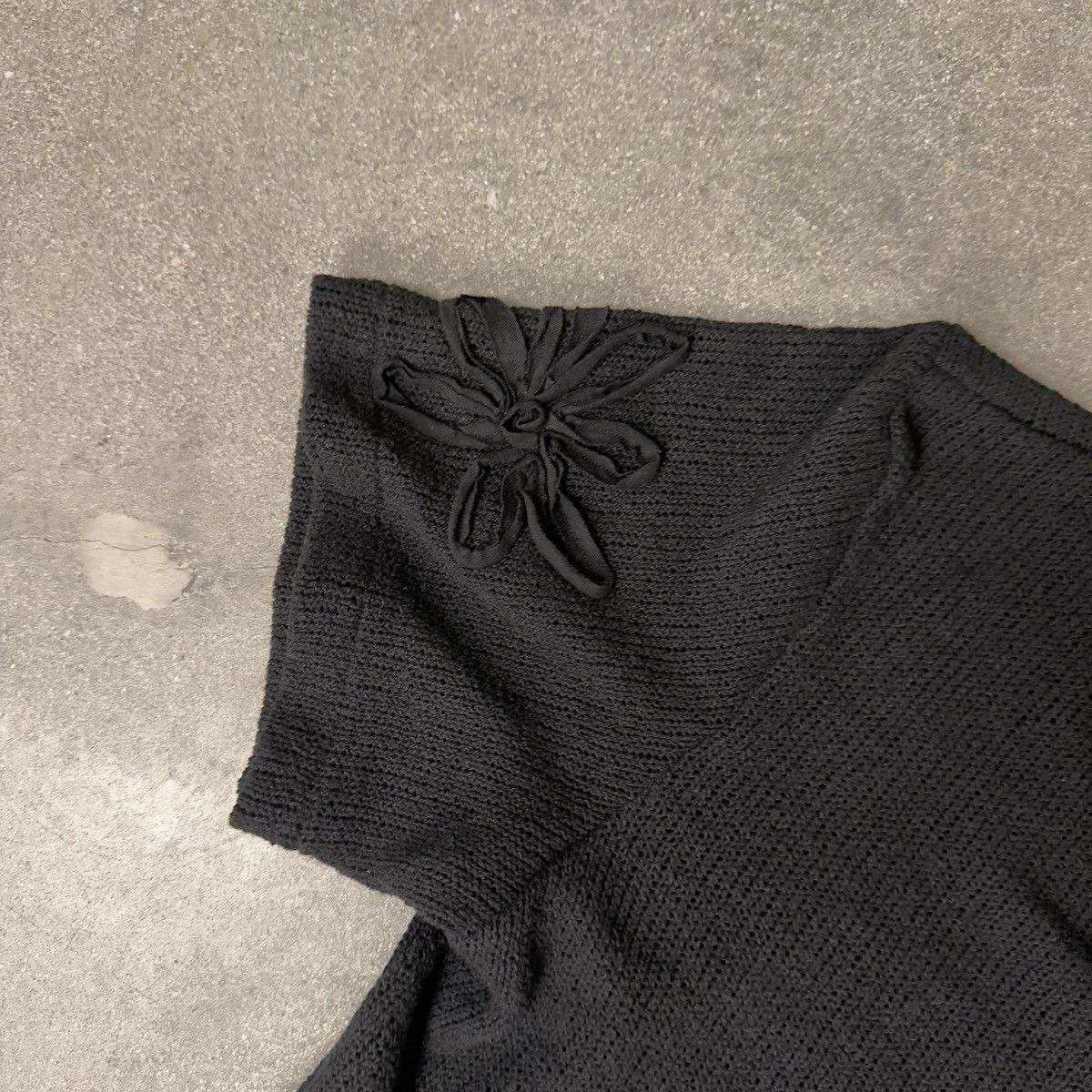 Sandro Sandro Mesh Flower Shirt Black Size US M / EU 48-50 / 2 - 4 Thumbnail