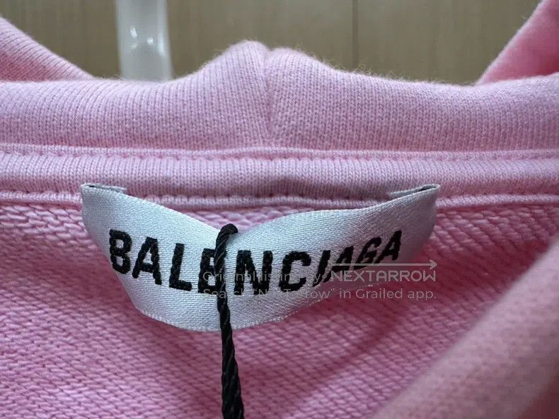 Balenciaga Balenciaga Pink hooded sweatshirt with letter print, size Size US XS / EU 42 / 0 - 3 Thumbnail