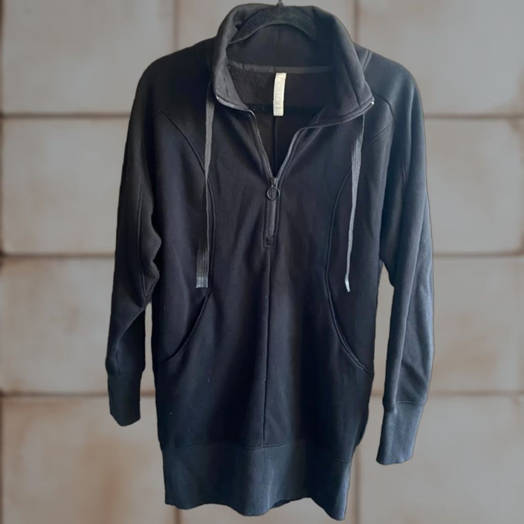 Athleta Athleta Women’s XSP Petite Black Cozy Karma Full Zip Hooded Jacket Sweatshirt 1/4 Zip Activewear Pullover XS Petite Black Womens Jacket Size XS / US 0-2 / IT 36-38 - 1 Thumbnail