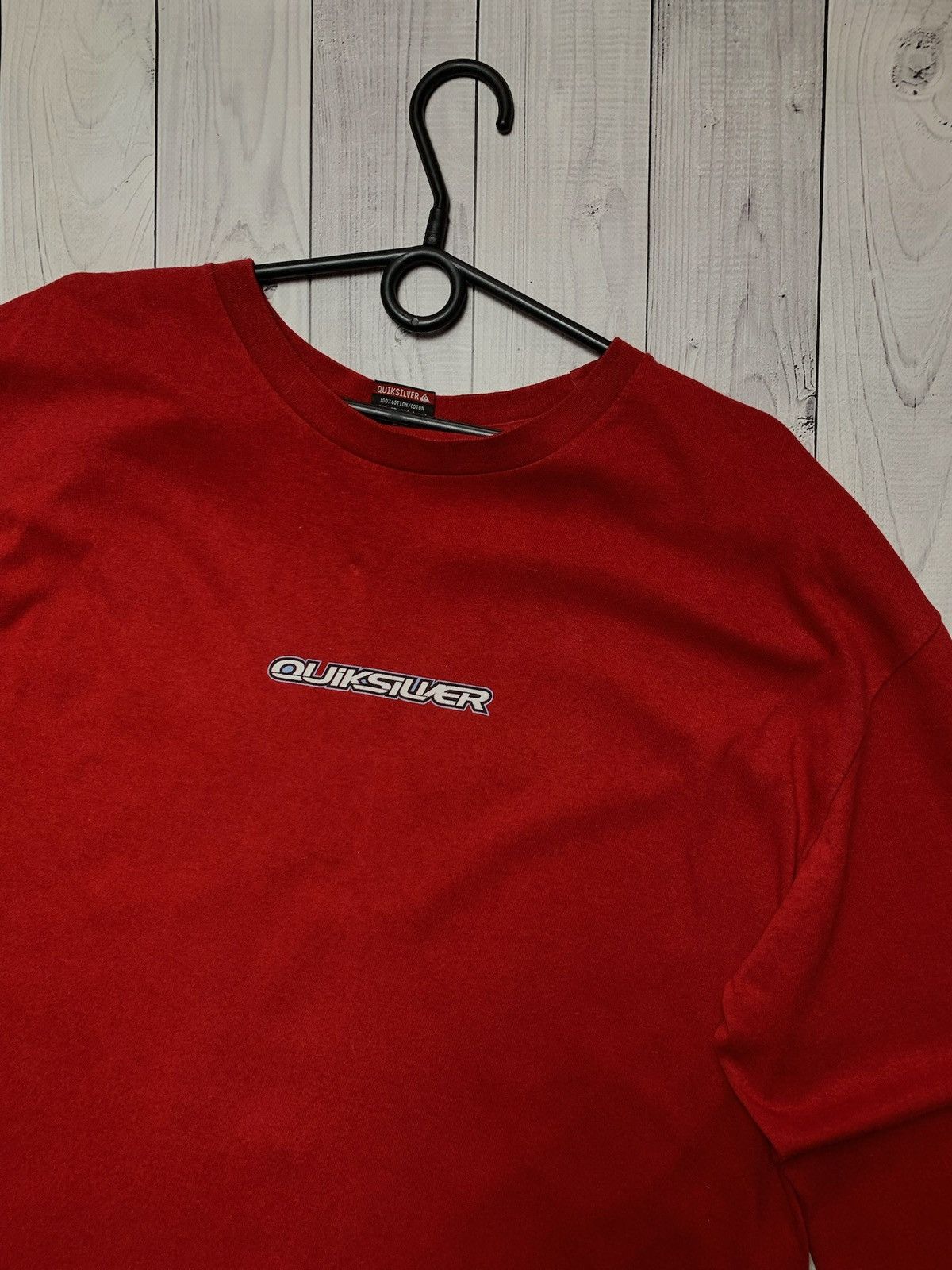 Quiksilver × Vintage Vintage Quicksilver long sleeve size XL red logo Size US XL / EU 56 / 4 - 4 Thumbnail