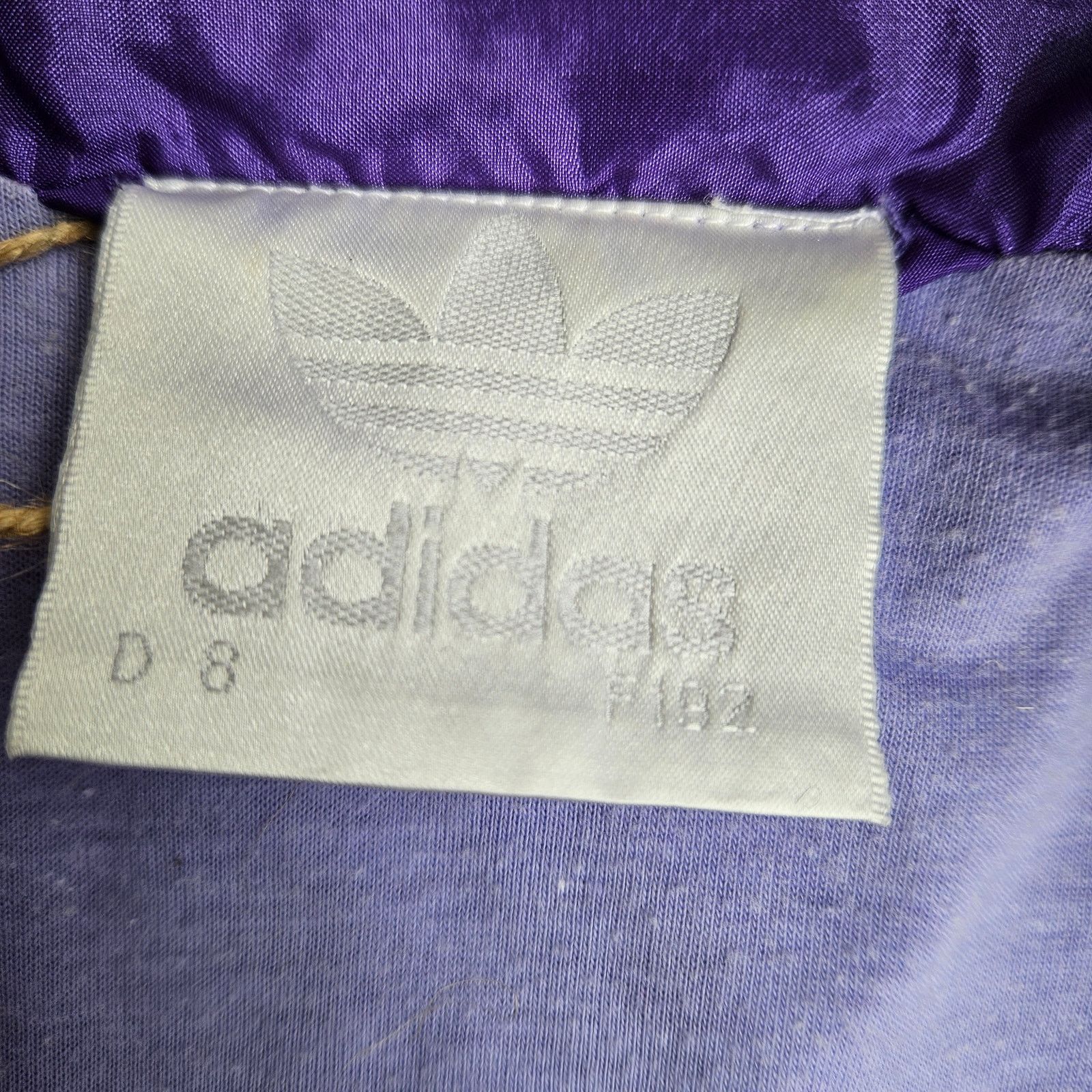 Adidas Vintage Adidas Windbreaker Purple and Green Size US L / EU 52-54 / 3 - 4 Thumbnail