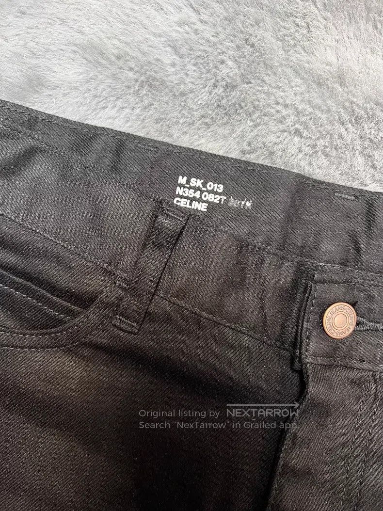 Celine CELINE Black Basic Denim Jeans Size US 31 - 3 Thumbnail