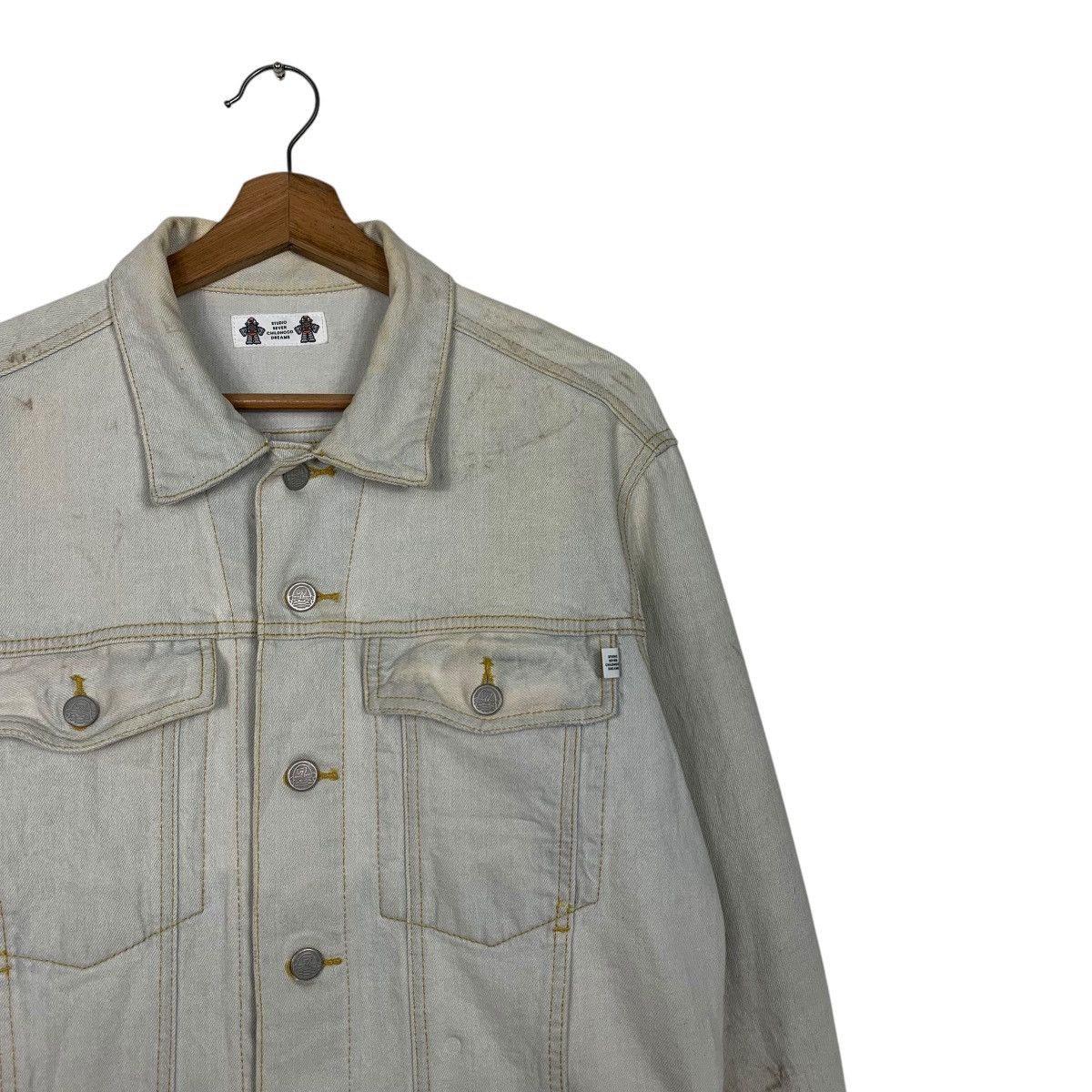 Studio Seven STUDIO SEVEN Embroidered Logo Washed Denim Jacket #2829-C128 Size US M / EU 48-50 / 2 - 6 Thumbnail