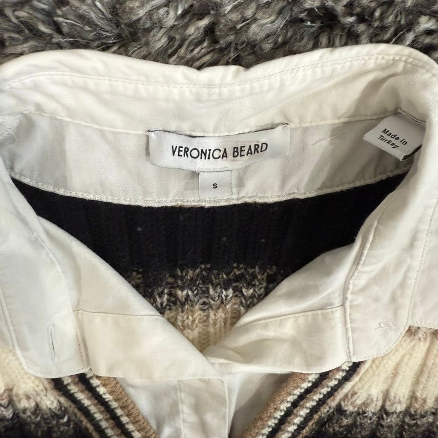 Veronica Beard Veronica Beard Spear Mixed Media Vest in White Multi, Size S Size S / US 4 / IT 40 - 8 Thumbnail