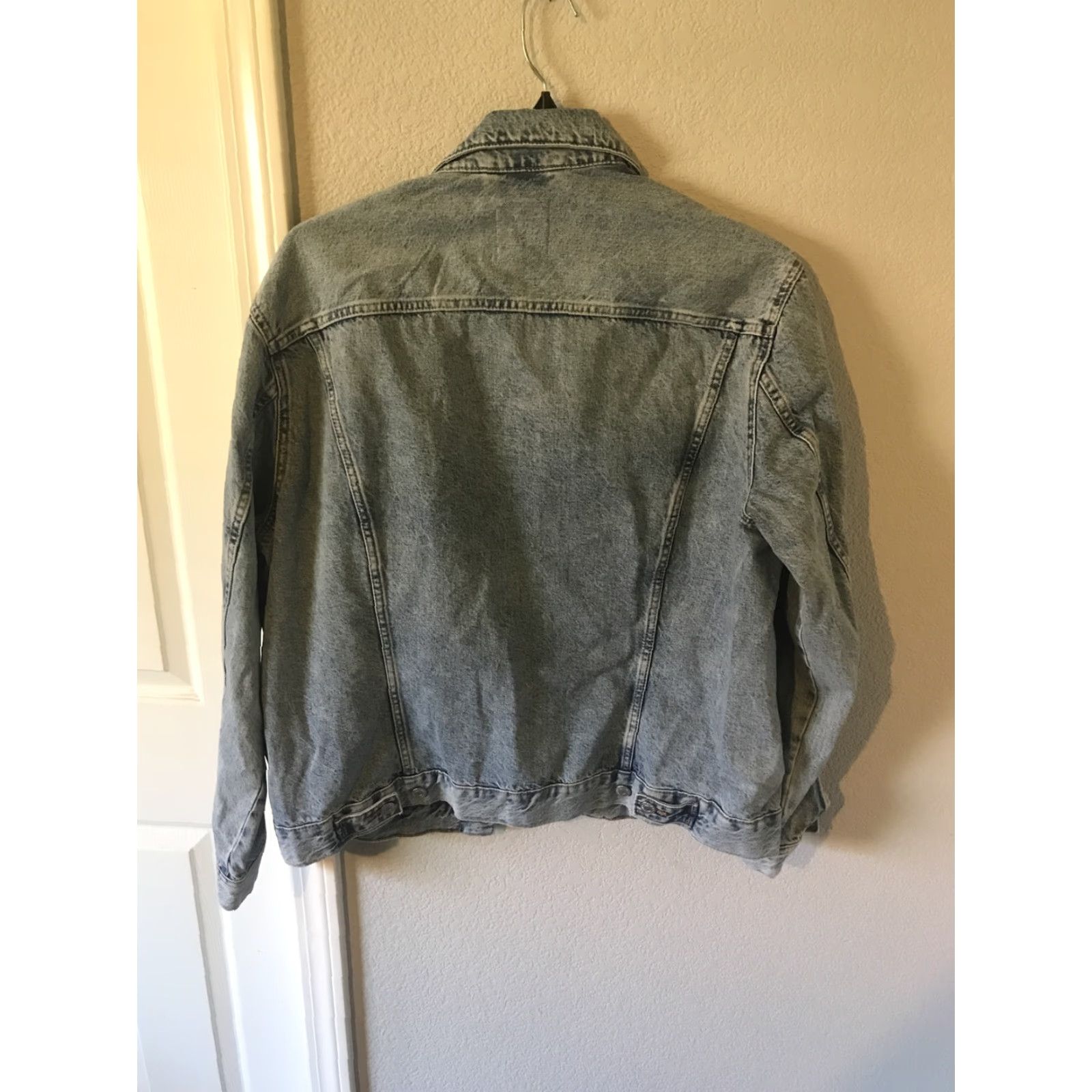 H&M VINTAGE? Mens H&M Denim Trucker Jacket Cotton Button Up Blue L Mens Size US L / EU 52-54 / 3 - 3 Thumbnail