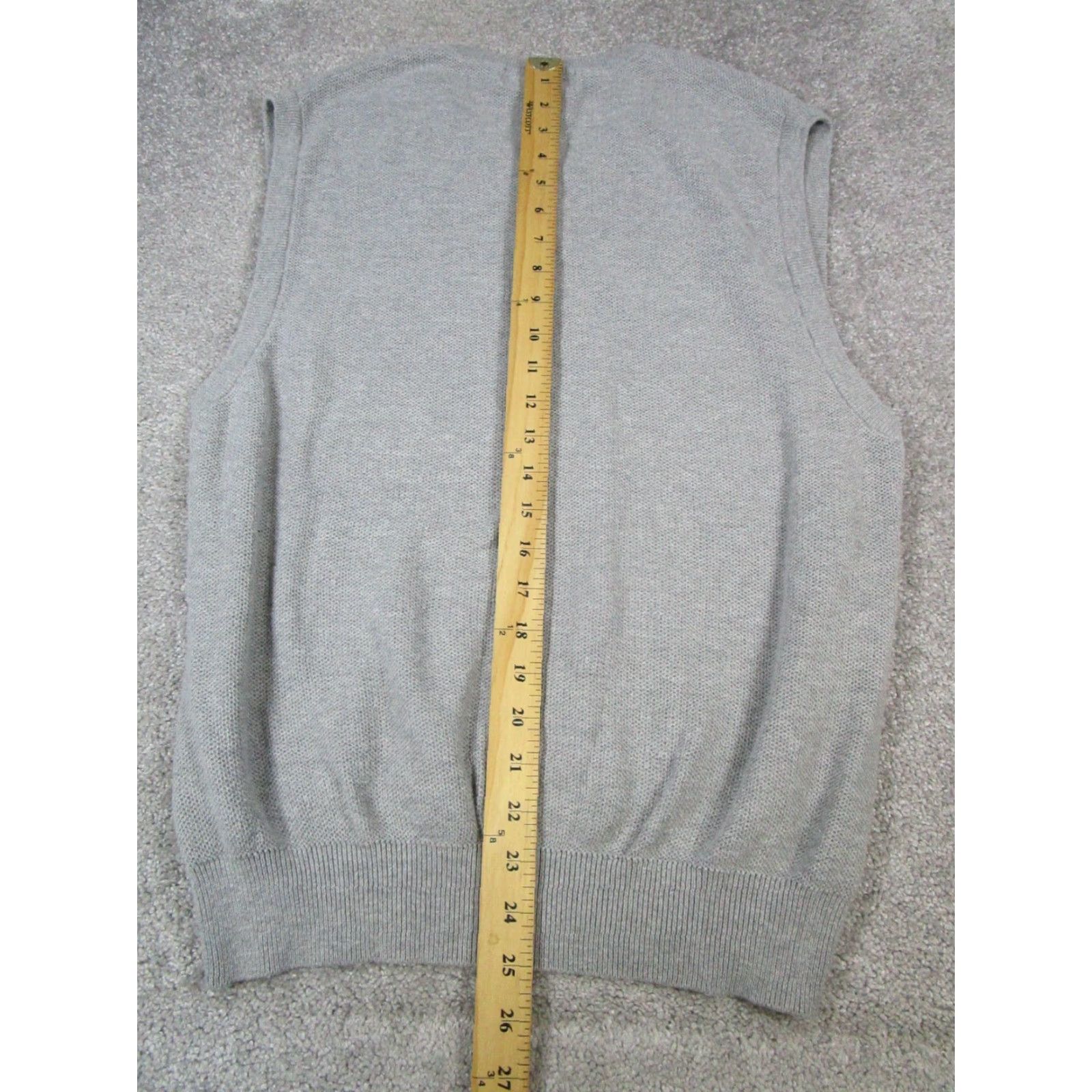 Polo Ralph Lauren VINTAGE Polo Golf Ralph Lauren Vest Mens Large Gray Cotton Knit Sweater Size US L / EU 52-54 / 3 - 7 Thumbnail