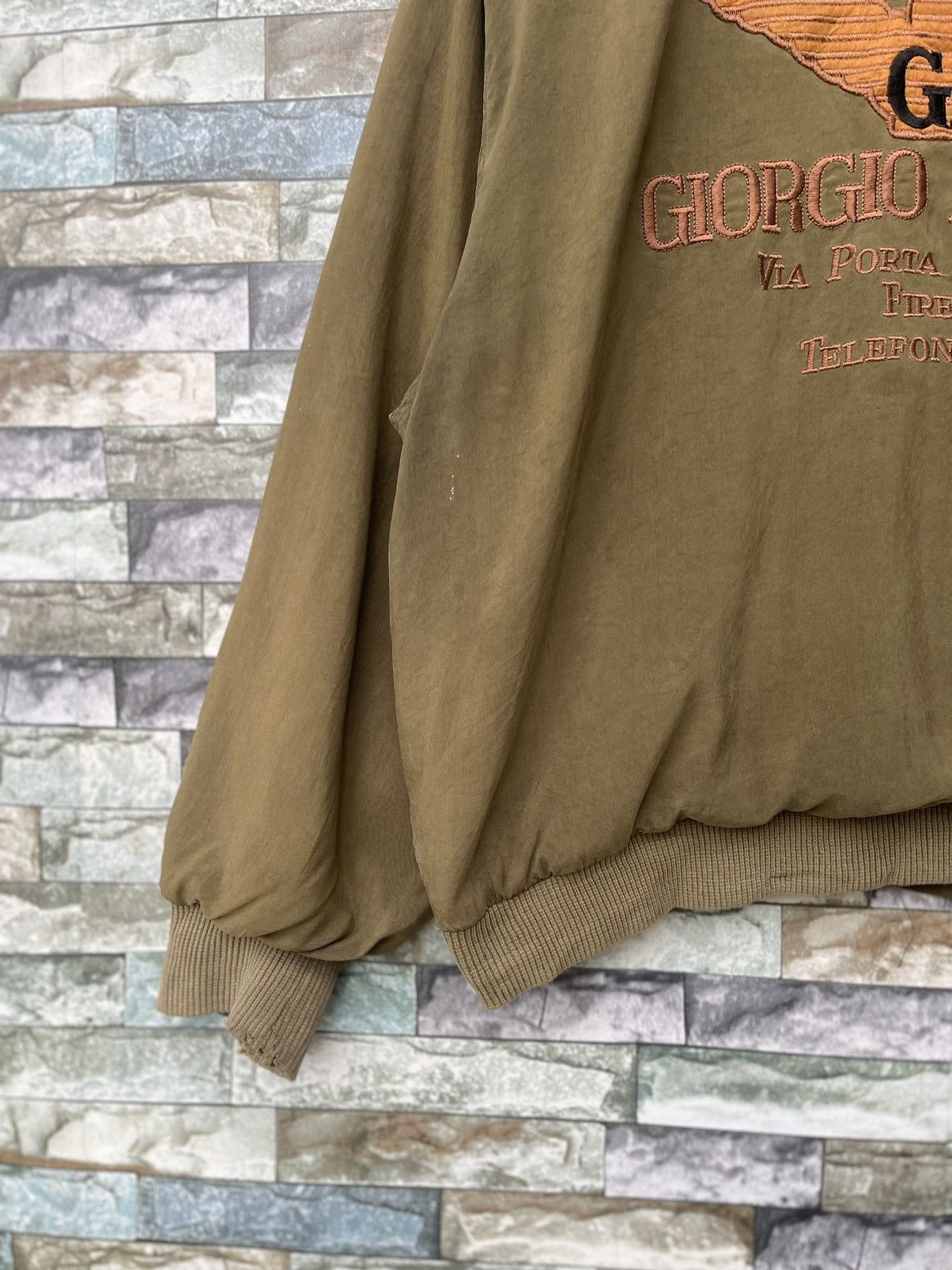 Giorgio Armani VINTAGE Giorgio Armani Bomber Jacket Eagle Logo Big Spellout Size US M / EU 48-50 / 2 - 4 Thumbnail