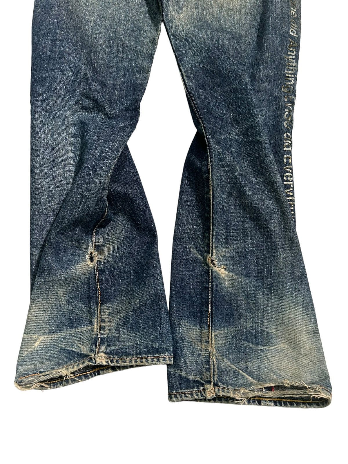 Evisu × Japanese Brand Vtg Evisu Selvedge disteressed denim☠️🎌 Size US 30 / EU 46 - 21 Thumbnail