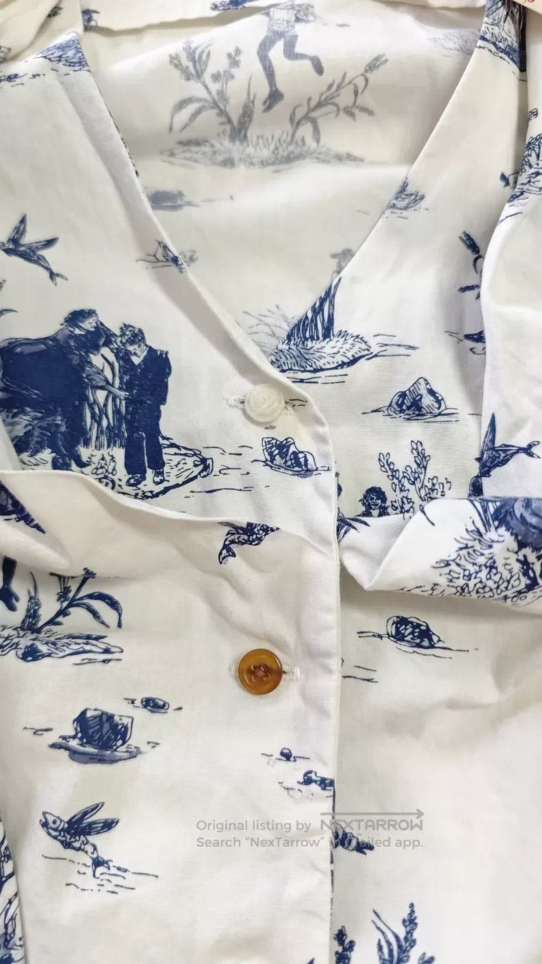 Vivienne Westwood Vivienne Westwood Blue and White Porcelain Printed Long Sl Size M / US 6-8 / IT 42-44 - 9 Thumbnail
